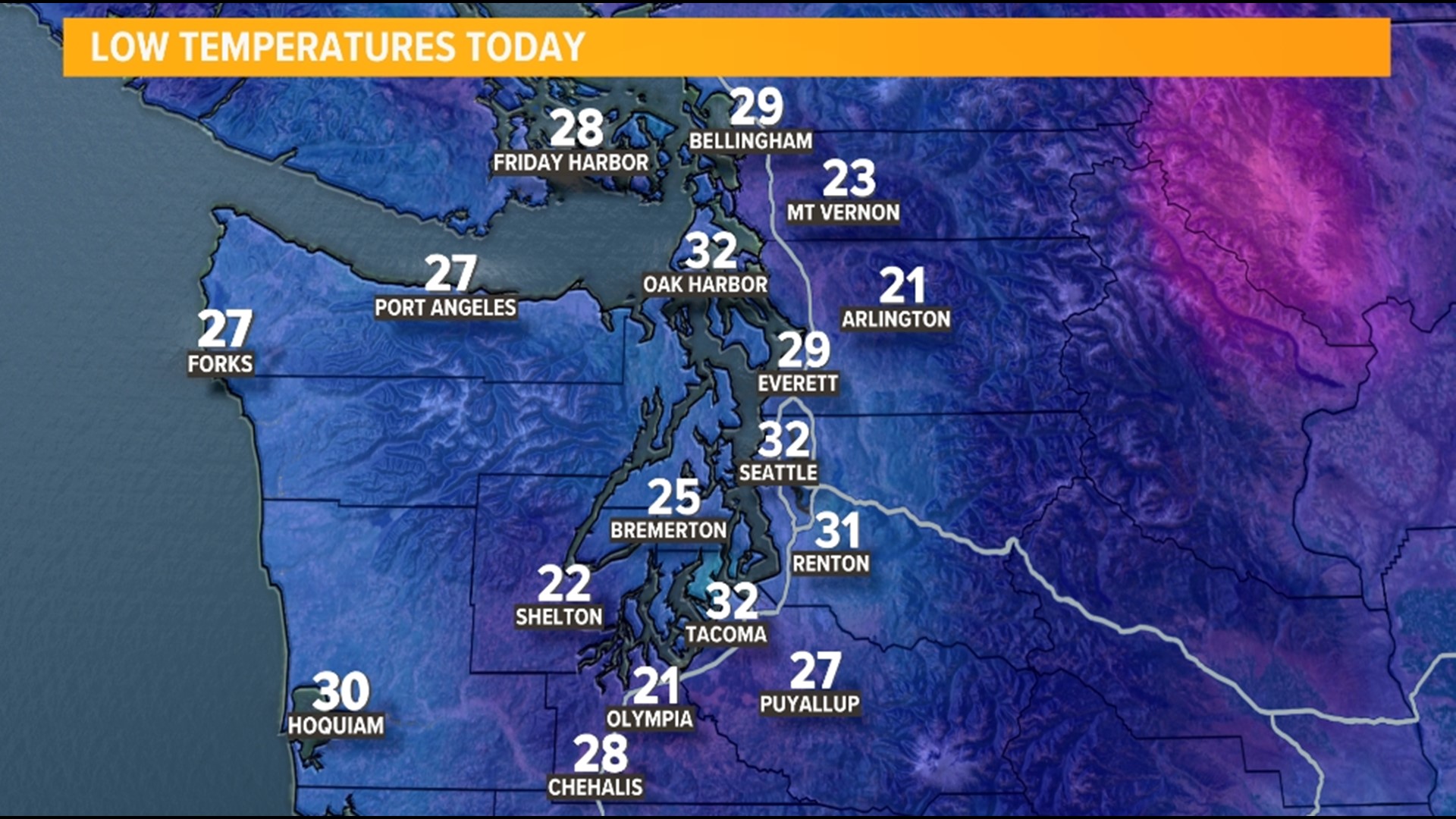 Coldest Morning Of The Season Sea Tac Hit Freezing For The First Time