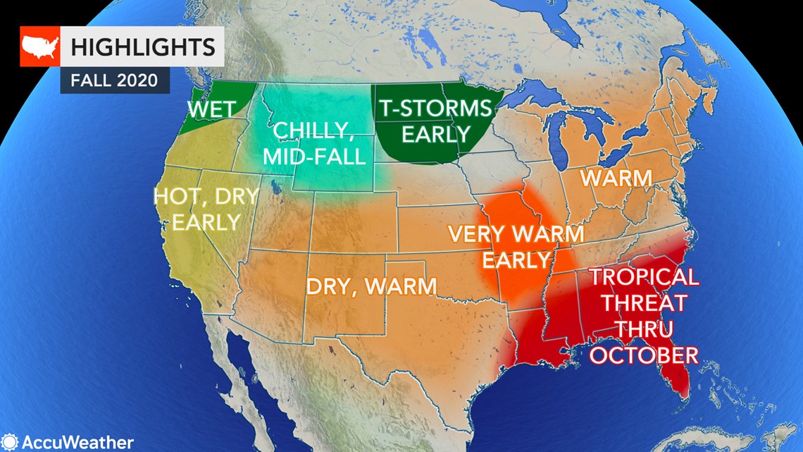 weather on halloween 2020 Fall Forecast Where Will Autumn Weather Arrive First In The Us King5 Com weather on halloween 2020