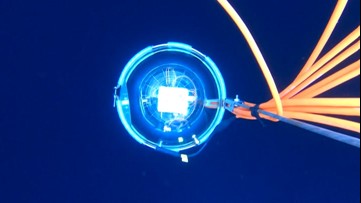 Russia launches giant underwater telescope to view tiny particles