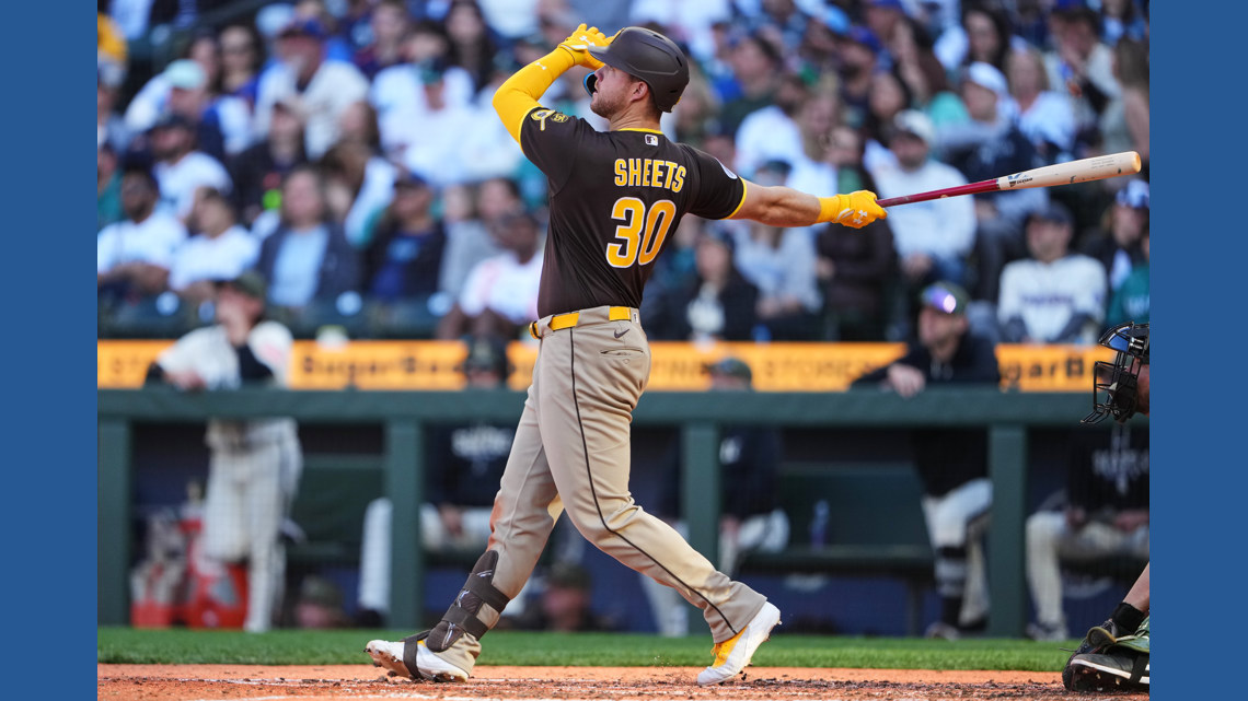 Gavin Sheets and Lucas Giolito lead the Padres past the Mariners 8-3 for season sweep