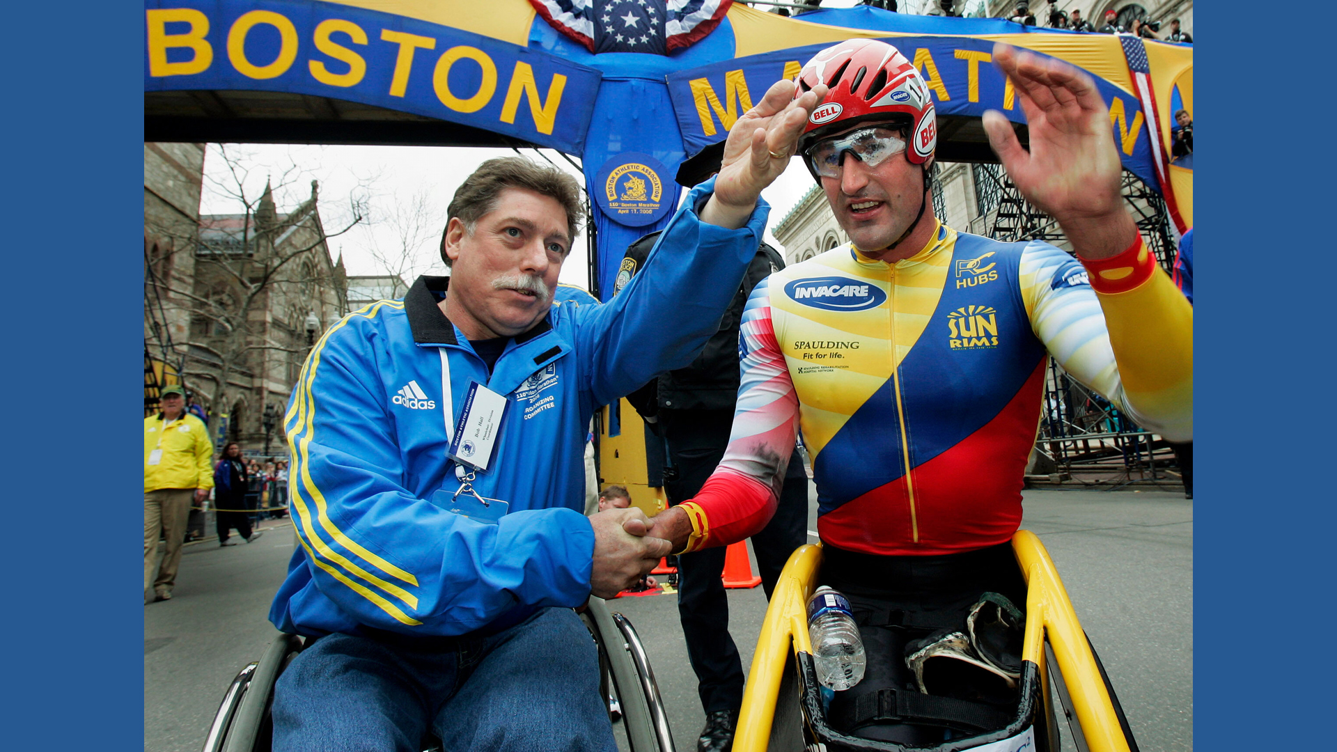 Bob Hall, the father of wheelchair racing and a 2-time winner of the ...