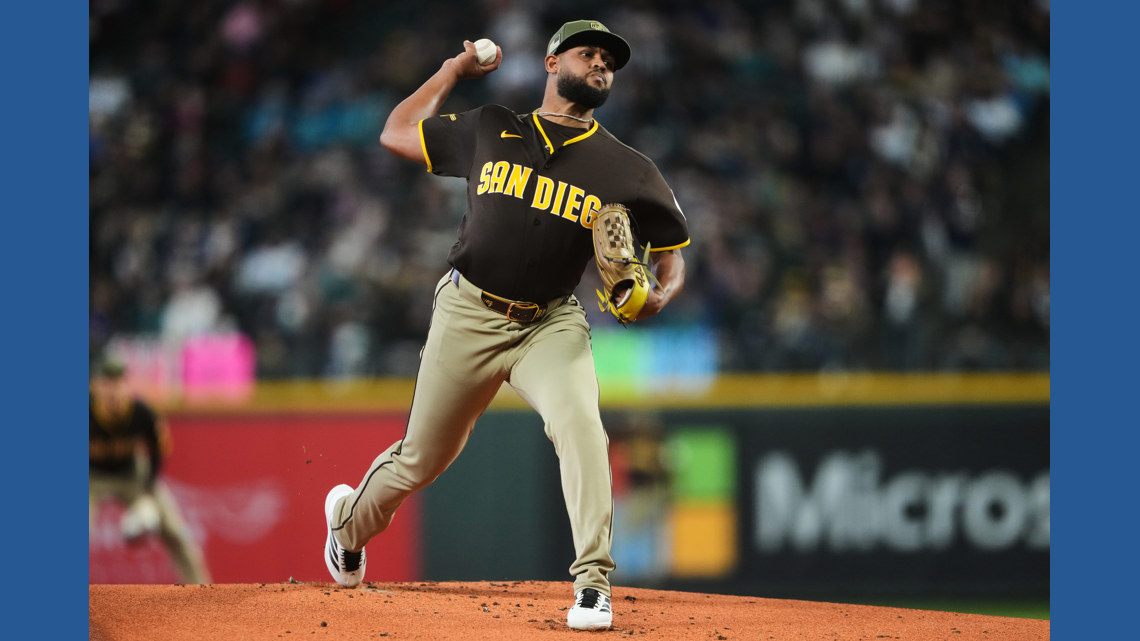 Vásquez tosses 6 scoreless innings, Miller gets MLB-best 14th save as Padres beat Mariners 2-0