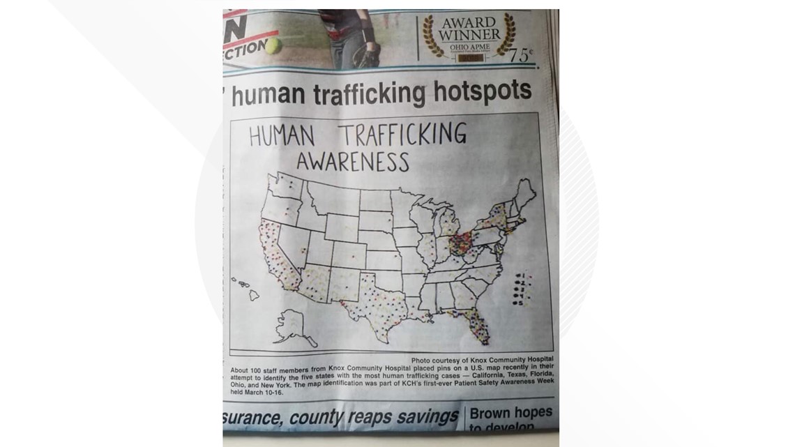 human trafficking map