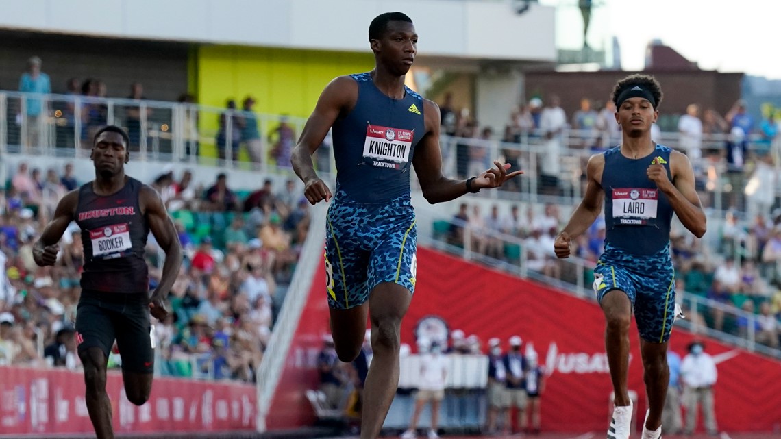 US Olympic Track Trial Results Saturday Teen fastest in 200m