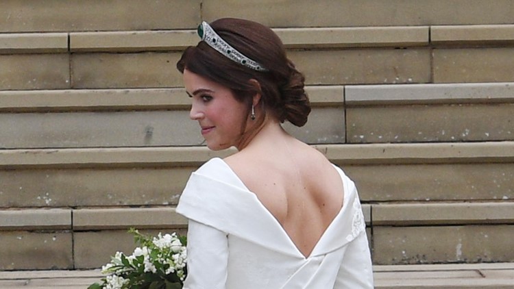 eugenie wedding dress designer Princess Eugenie wedding dress by Peter Pilotto gives nod to scoliosis