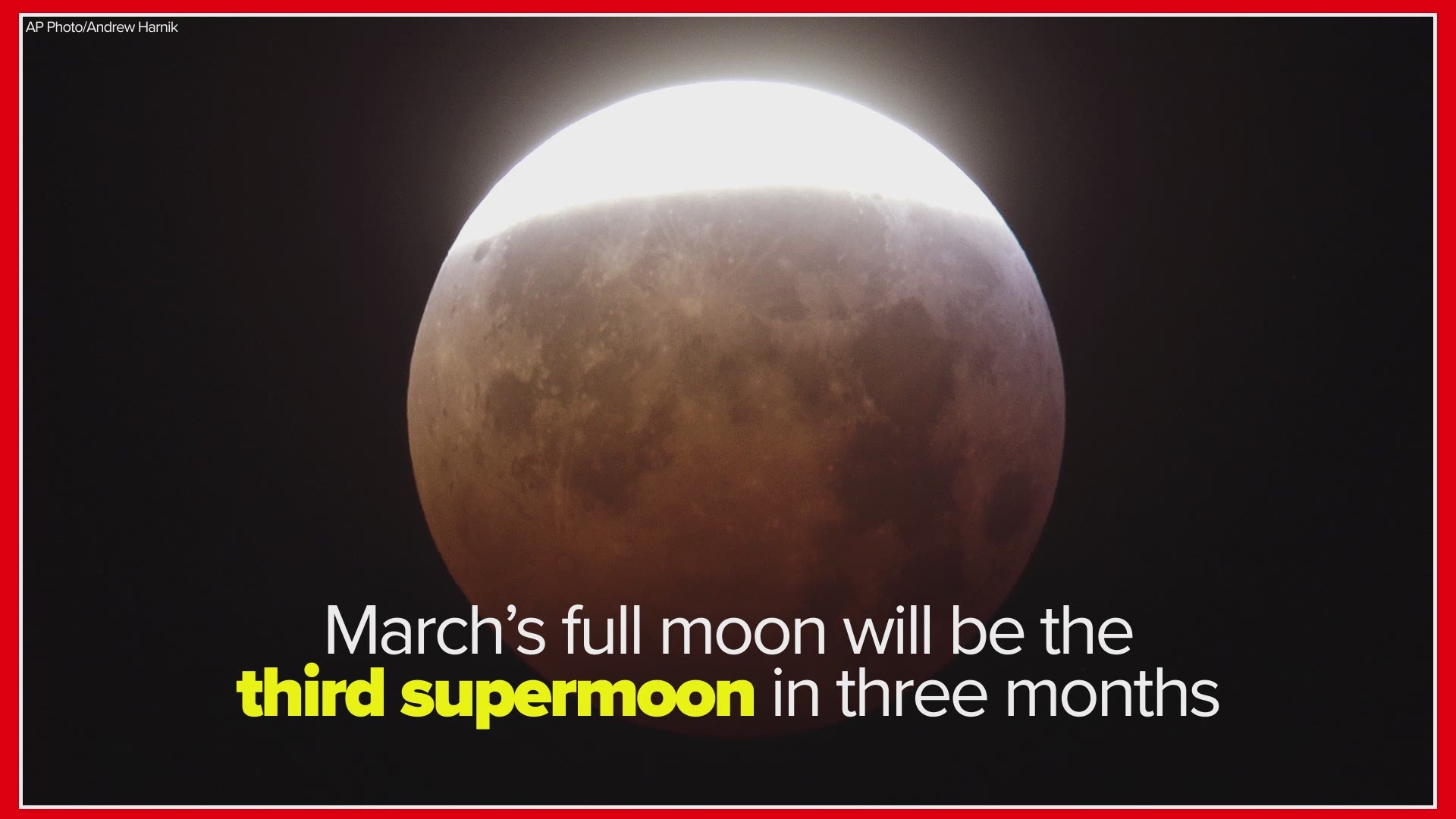 The full "Worm Moon" also coincides with the spring equinox.
