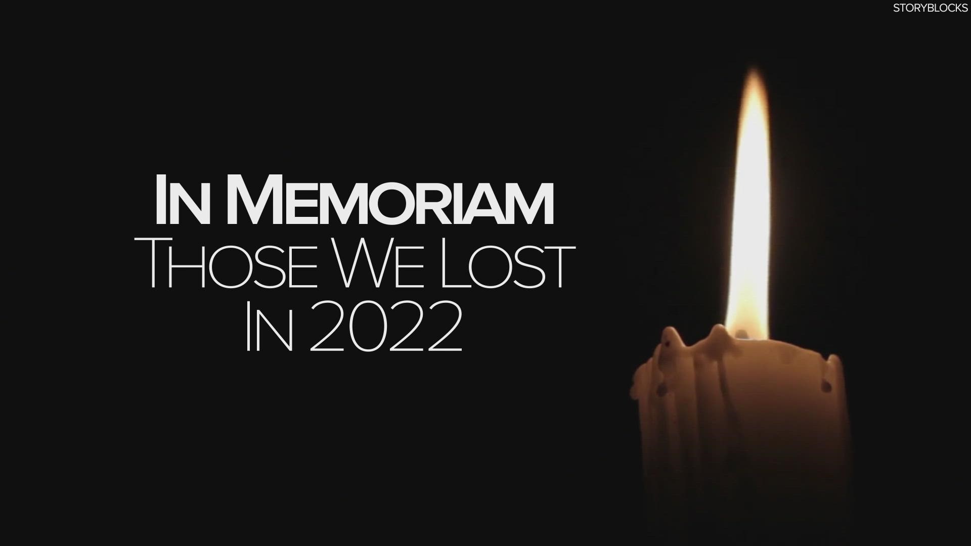 Here are some of the leaders, newsmakers, sports legends and entertainment greats who died this year.