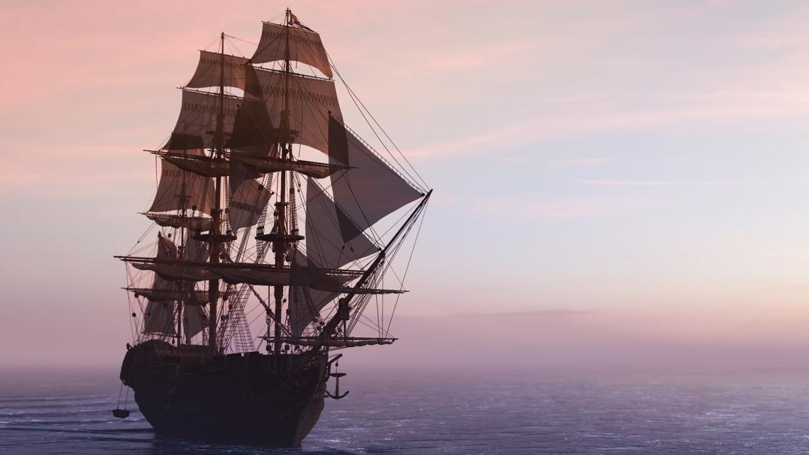 Almost 150 passengers compelled to abandon ship and leap into the sea as a pirate tour vessel capsizes in Turkey.