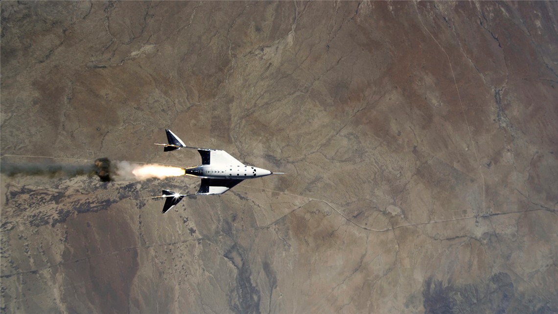 Virgin Galactic rocket shuttle reaches edge of space for 1st time - Vimarsana News