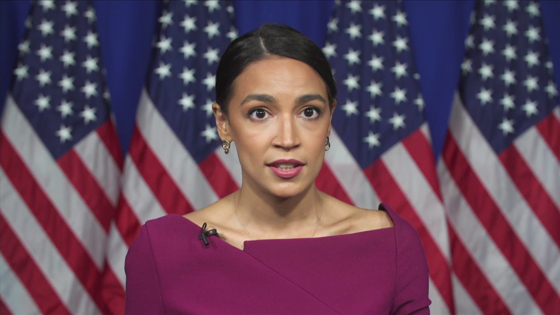 Rep. Alexandria Ocasio Cortez seconded the Democratic nomination of Sen. Bernie Sanders for president. Sanders finished behind Joe Biden.