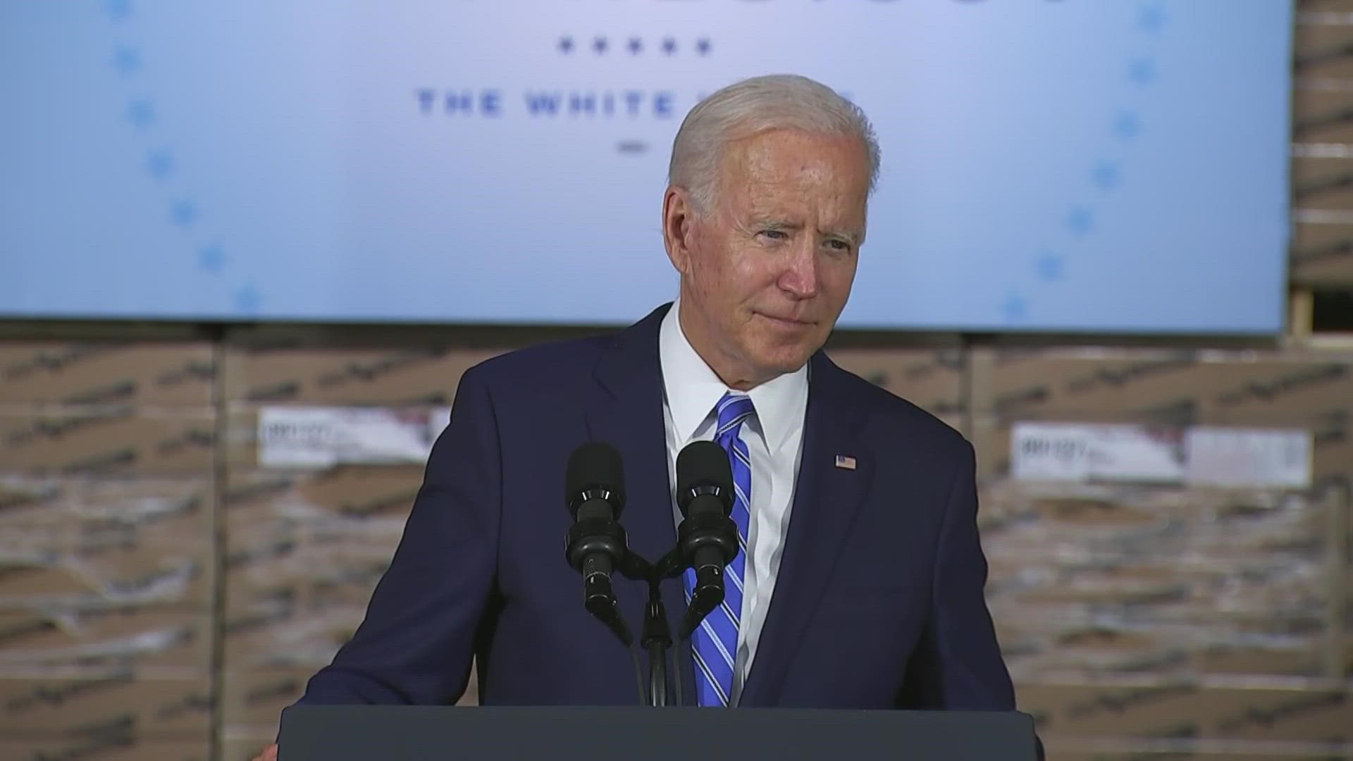 Biden is promoting vaccine requirements across the country in an effort to get the roughly 67 million unvaccinated American adults to roll up their sleeves.