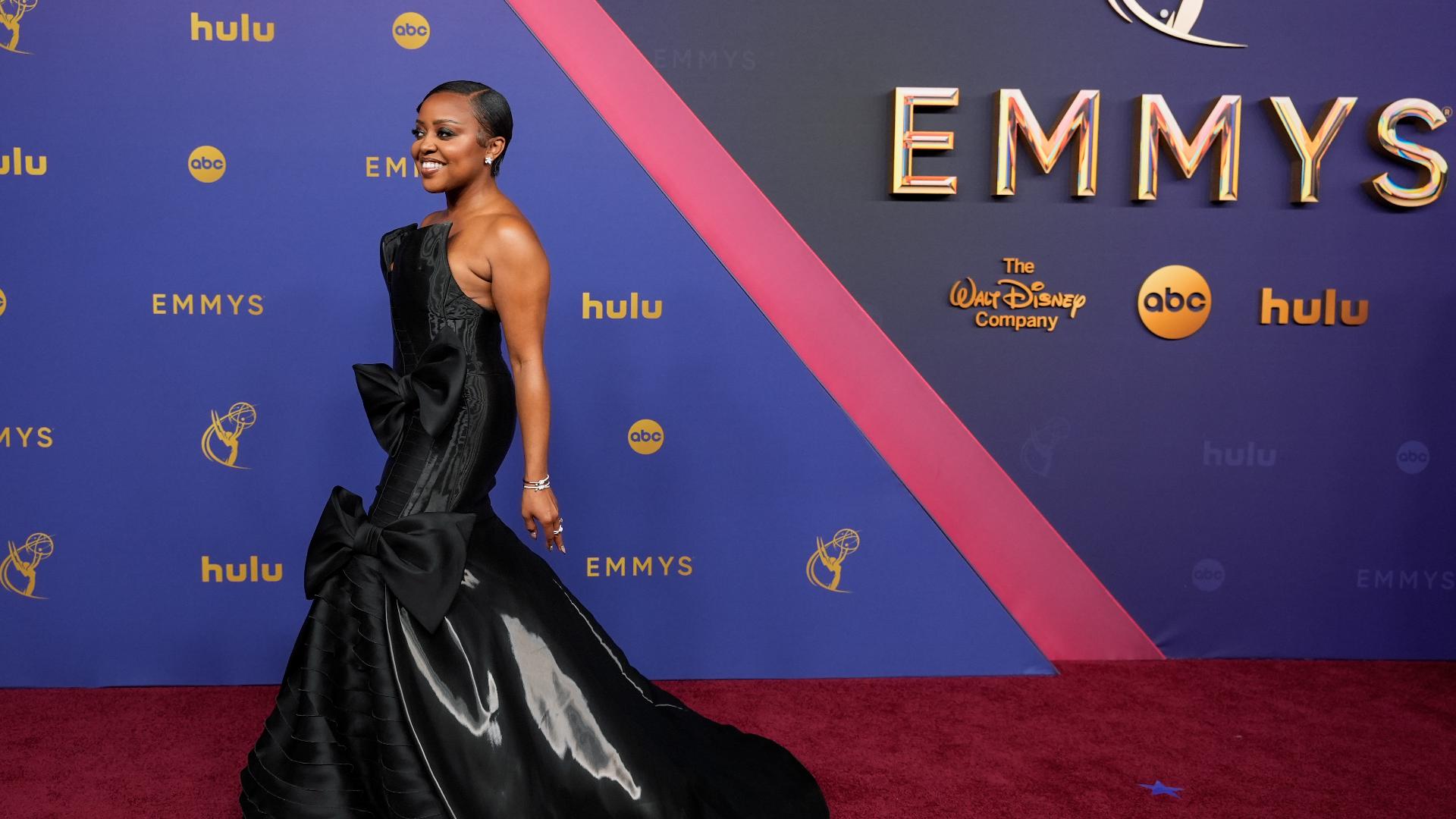 The 2024 Emmys red carpet featured lots of bright colors and metallics as TV's biggest stars arrived.