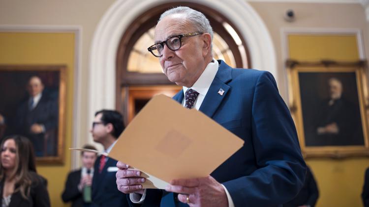 FILE — Senate Minority Leader Chuck Schumer, D-N.Y. at the Capitol in Washington, Wednesday, Jan. 28, 2026.