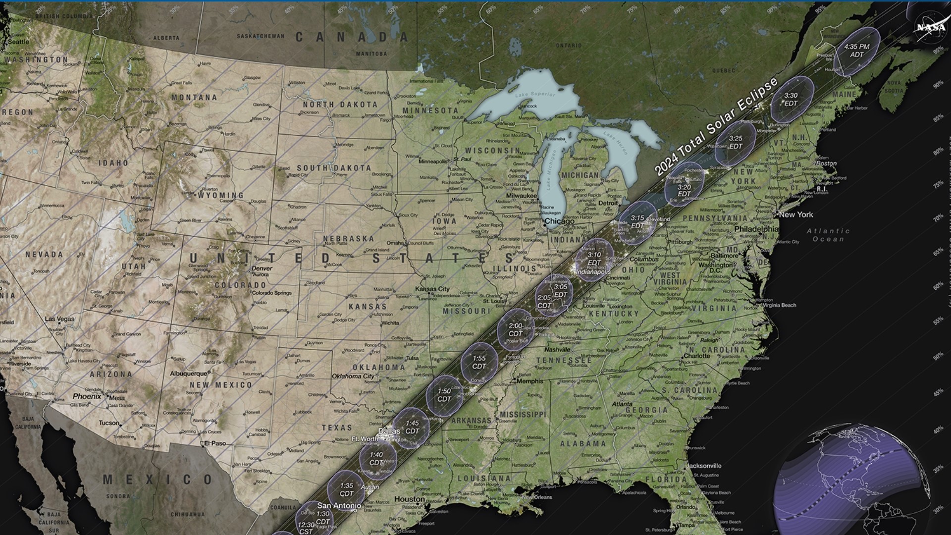 Solar eclipse 2024 What does 'path of totality' mean?