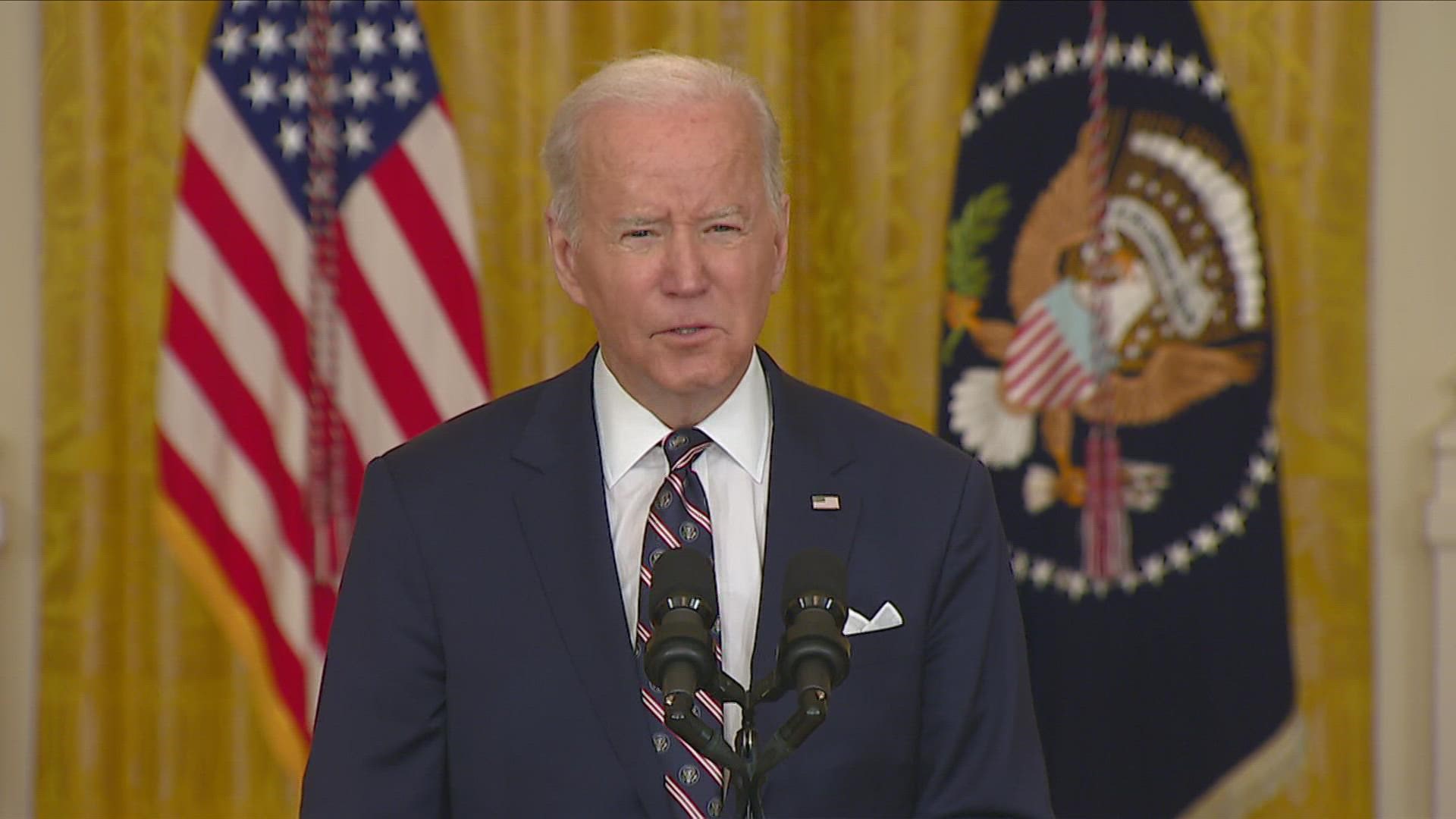 President Biden also confirmed that US troops would be moving to reinforce protections for NATO Baltic allies.