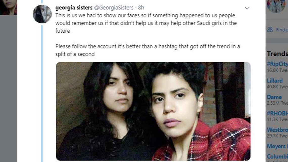 Saudi runaway sisters plead for help on social media
