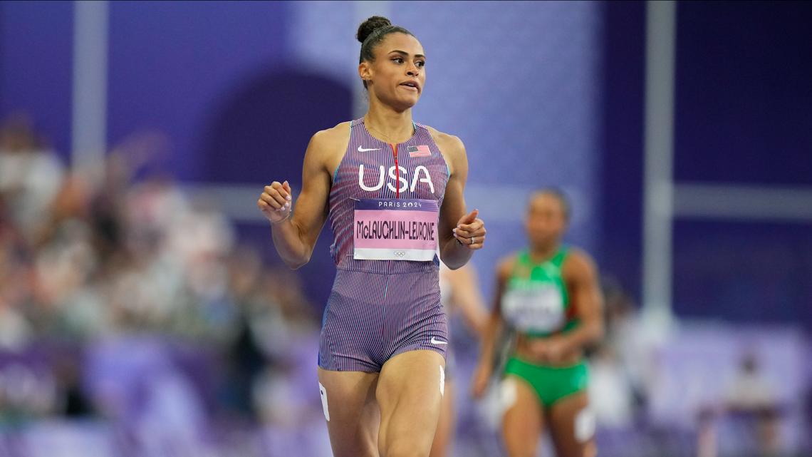 Sydney McLaughlinLevrone defends Olympic women's 400 hurdles title