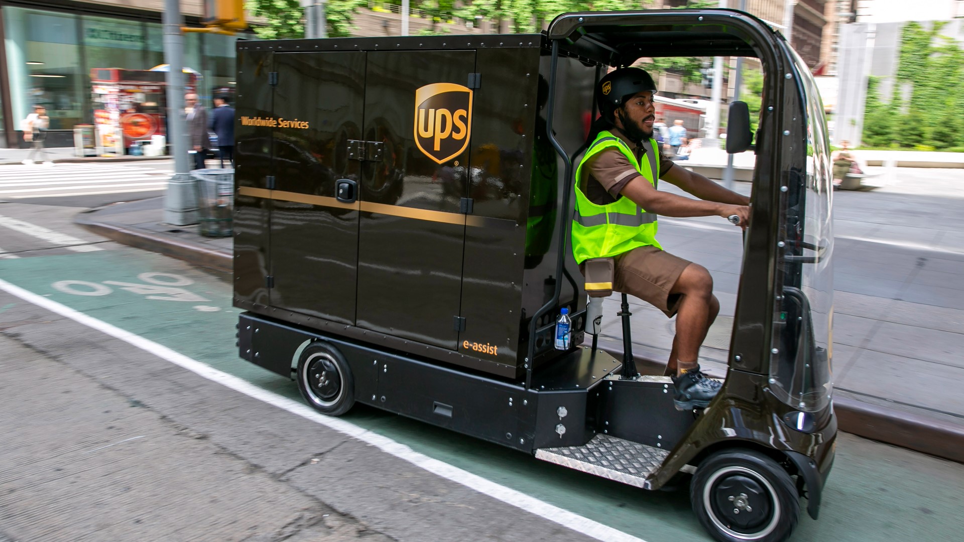 Ups Wheel UPS tests battery-powered cycle carts in NYC | king5.com