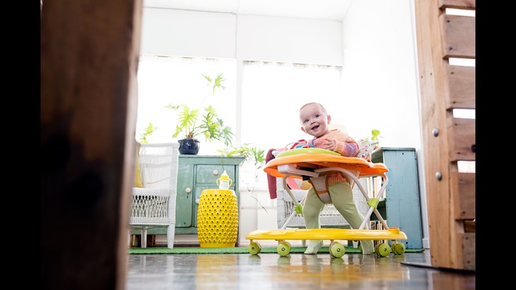 More than 9,000 US children are injured using infant walkers every year
