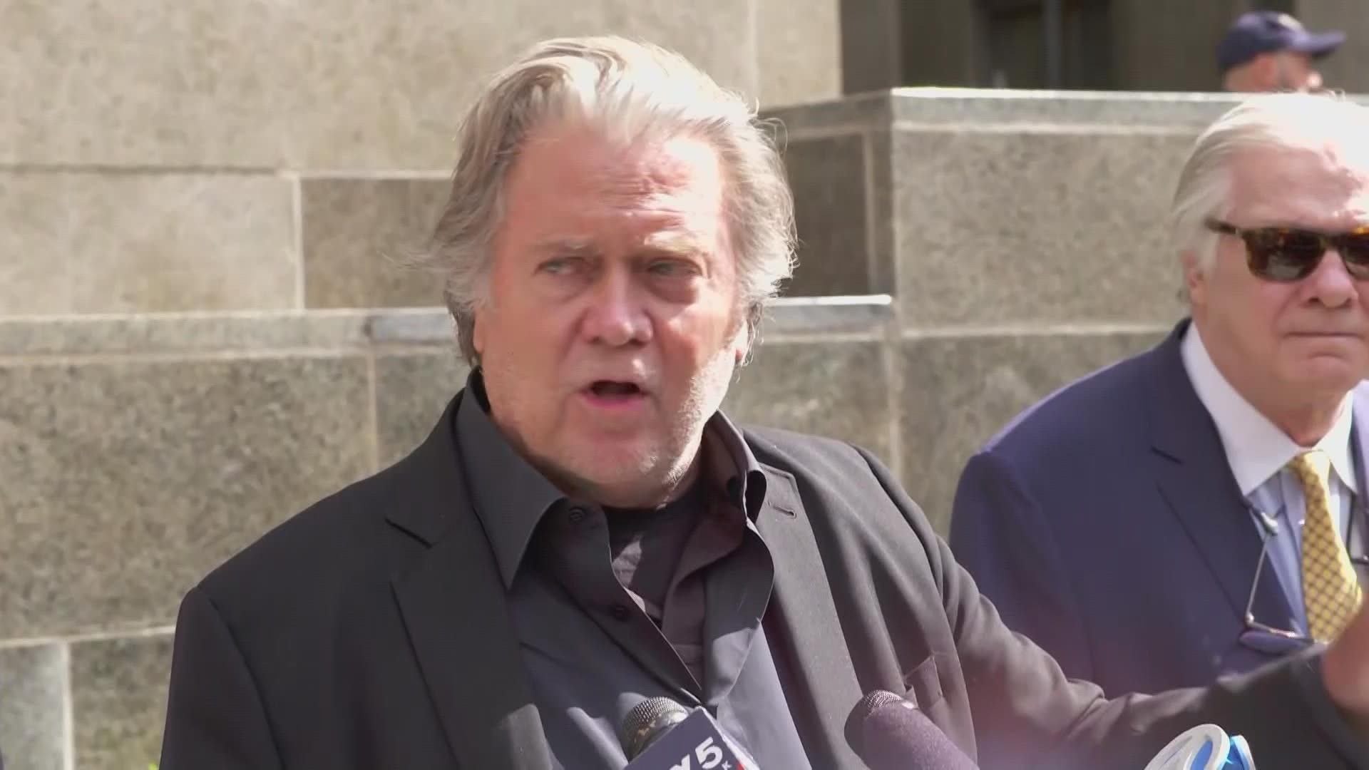 An earlier federal prosecution on similar charges ended before trial when Trump pardoned Bannon on his last day in office.