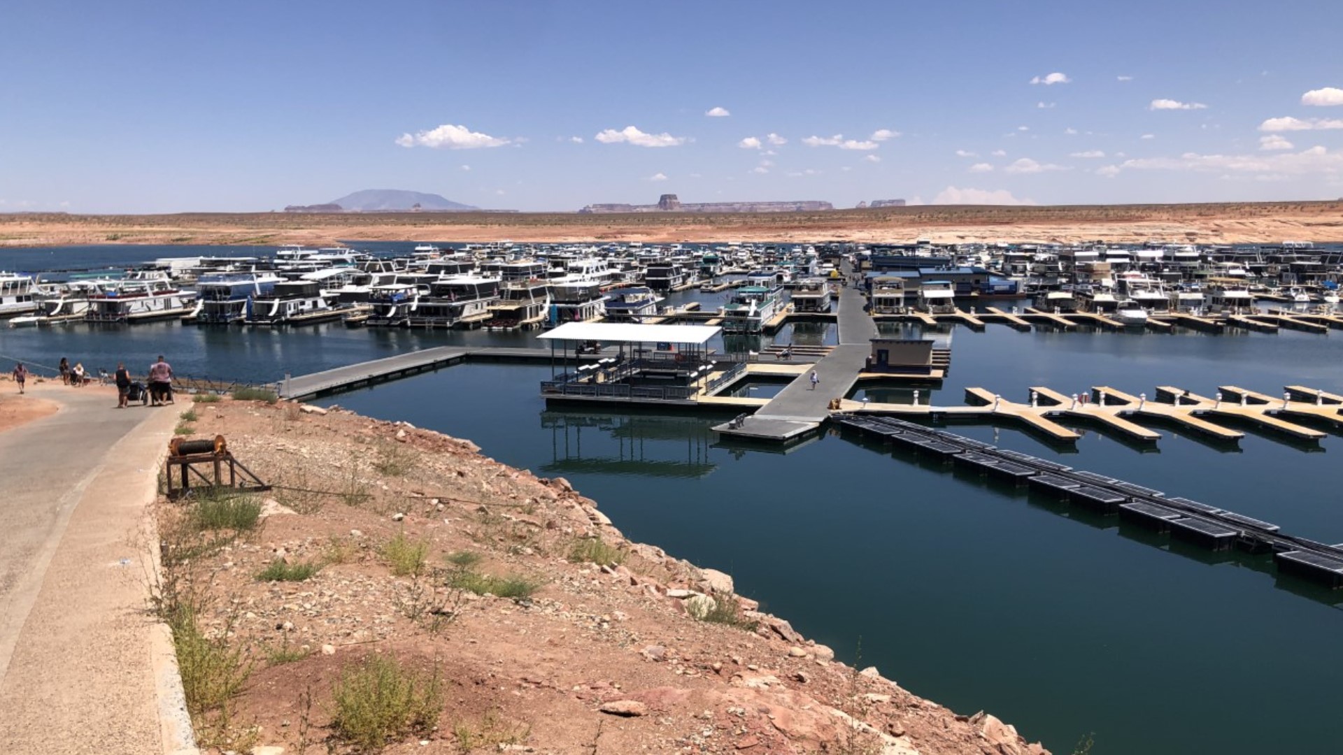 Page, Arizona depends on Lake Powell for drinking water and tourism.