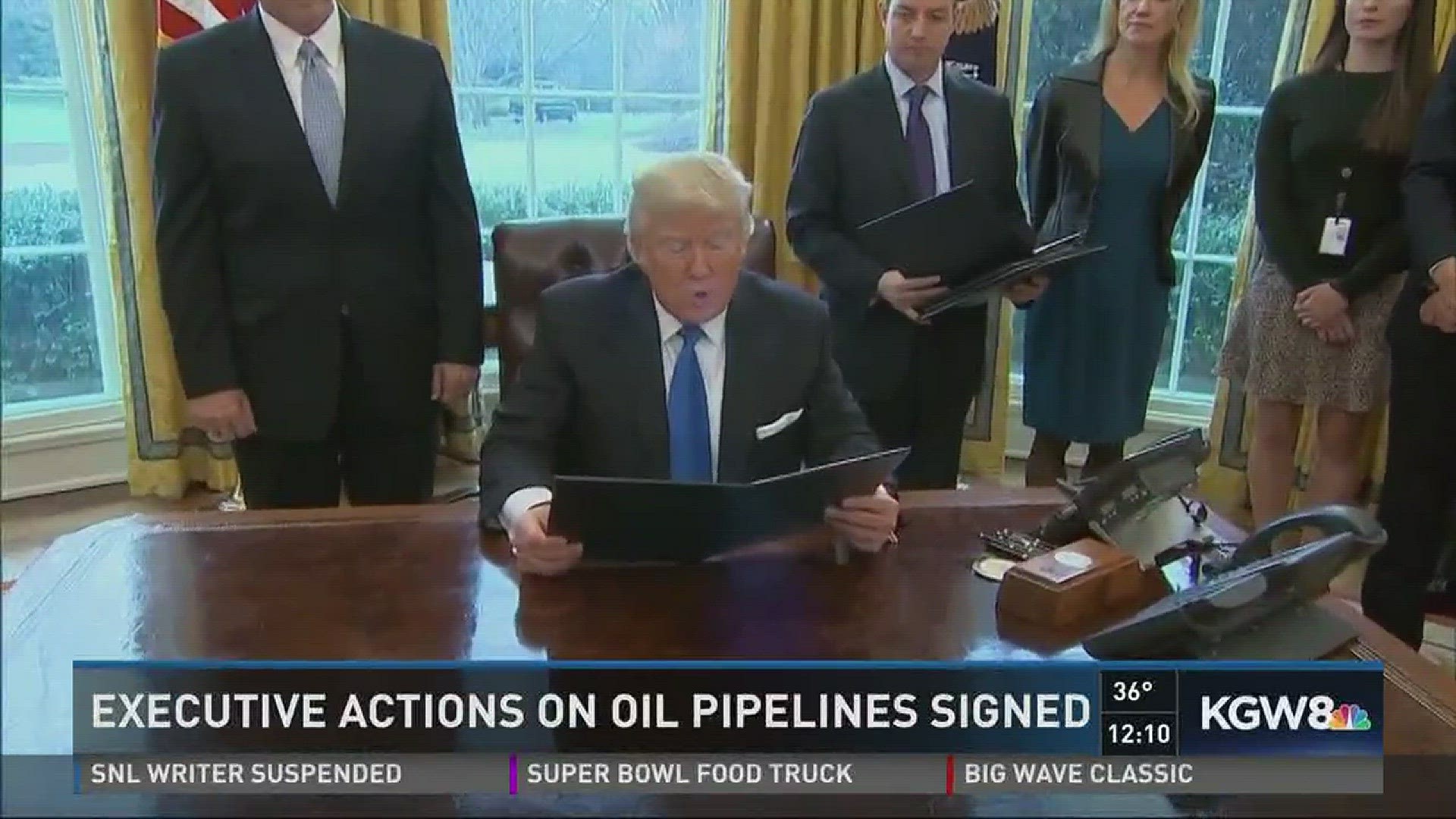 Executive actions on oil pipelines signed