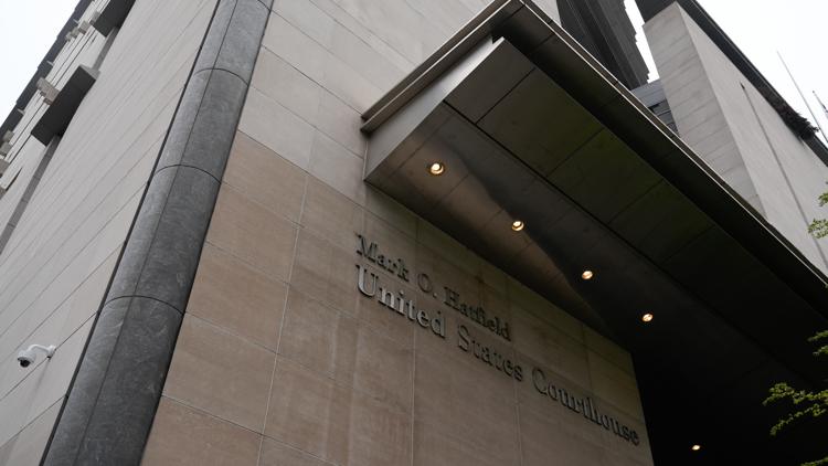 The Mark O. Hatfield U.S. Courthouse federal courthouse in Portland, Ore.