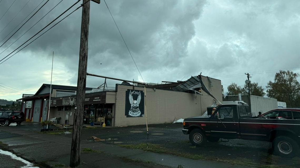 Severe weather rips roof off Longview building and damages several more