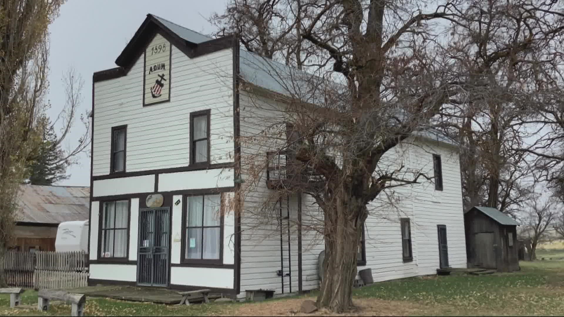 The building in Antelope, Ore. dates back to 1898 and was used as a printing house.