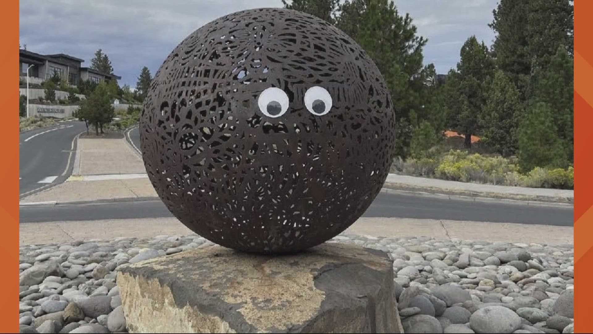 Googly eyes have been appearing on sculptures around Bend. The mysterious eyes have gotten mixed reviews from people.