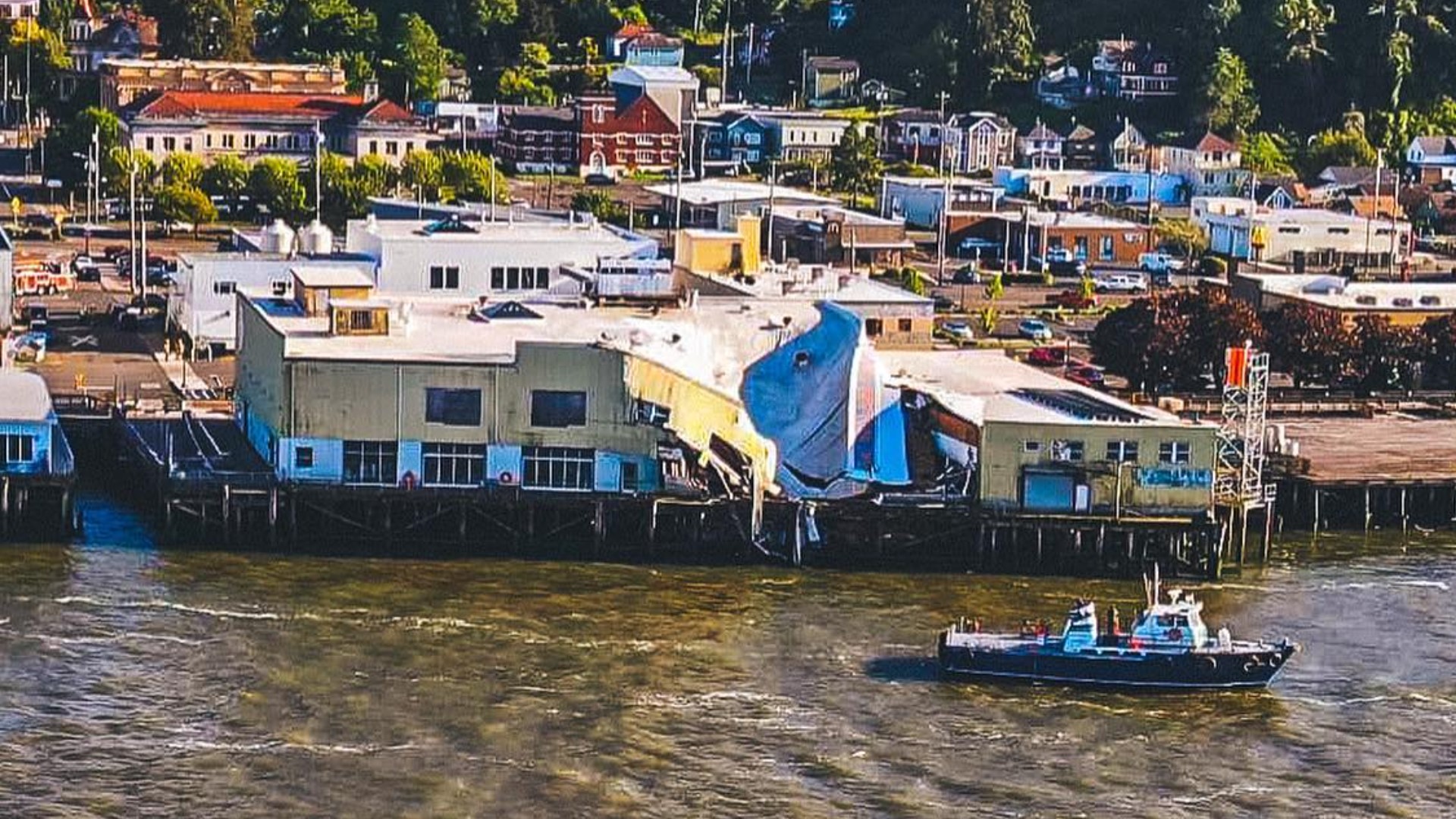 The popular Astoria brewery's roof caved in, causing a partial building collapse on Wednesday, June 15. No one was hurt.