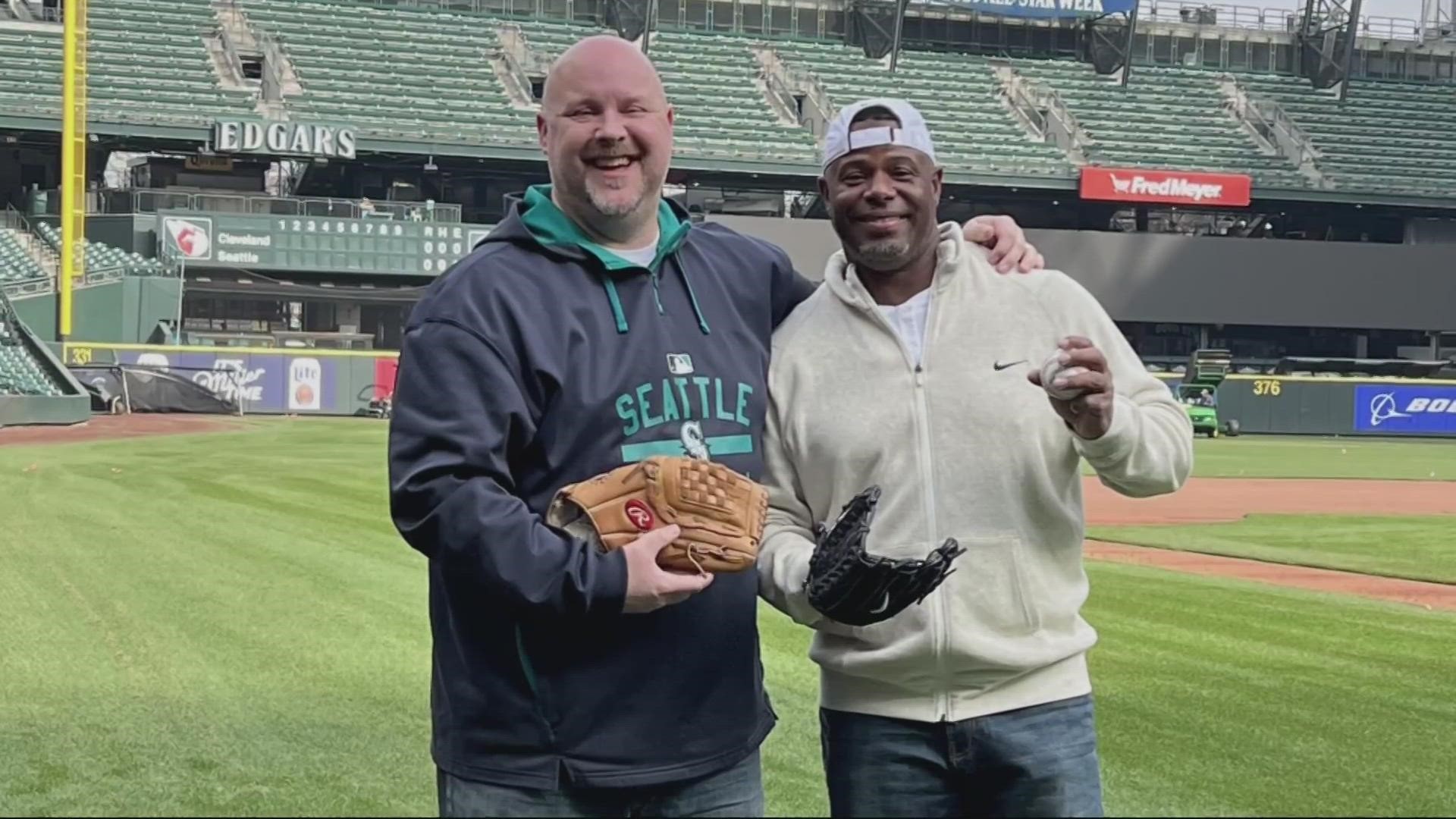 John Scukanec wrapped up his year at T-Mobile Park in Seattle, playing his 365th game of catch with Mariners legend Ken Griffey Jr.