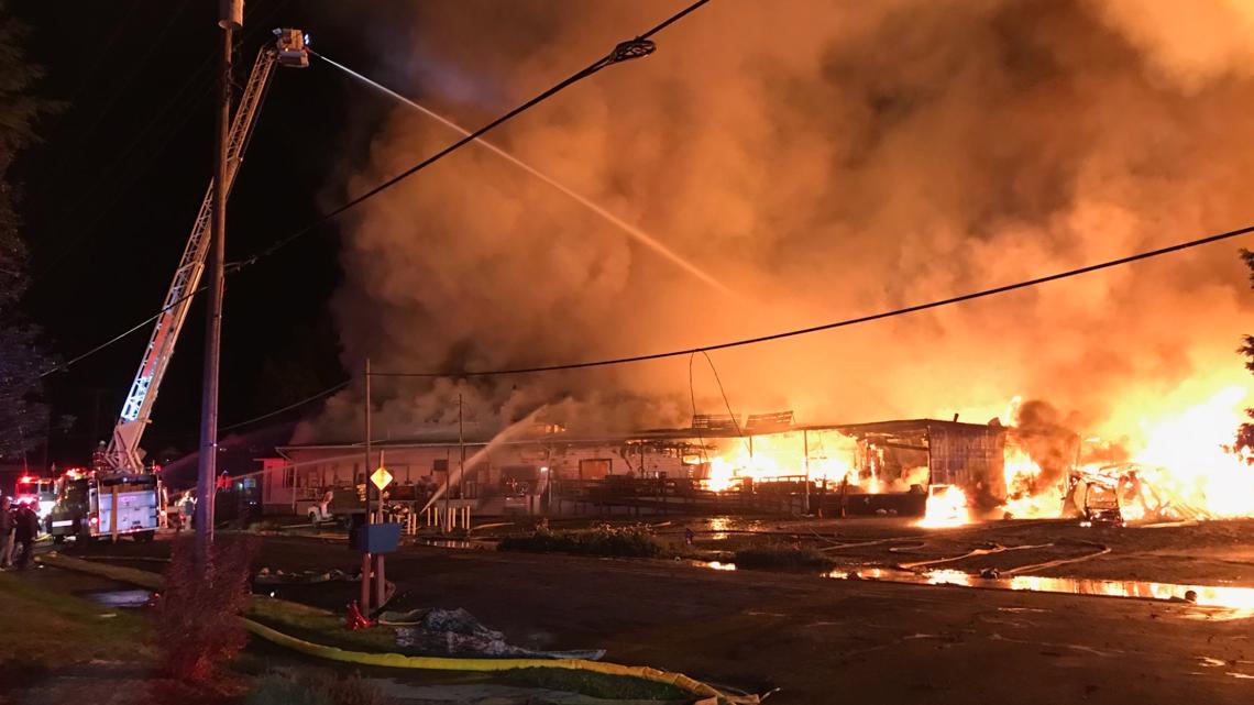 4-alarm fire in Mt. Angel destroys, damages businesses - Vimarsana News