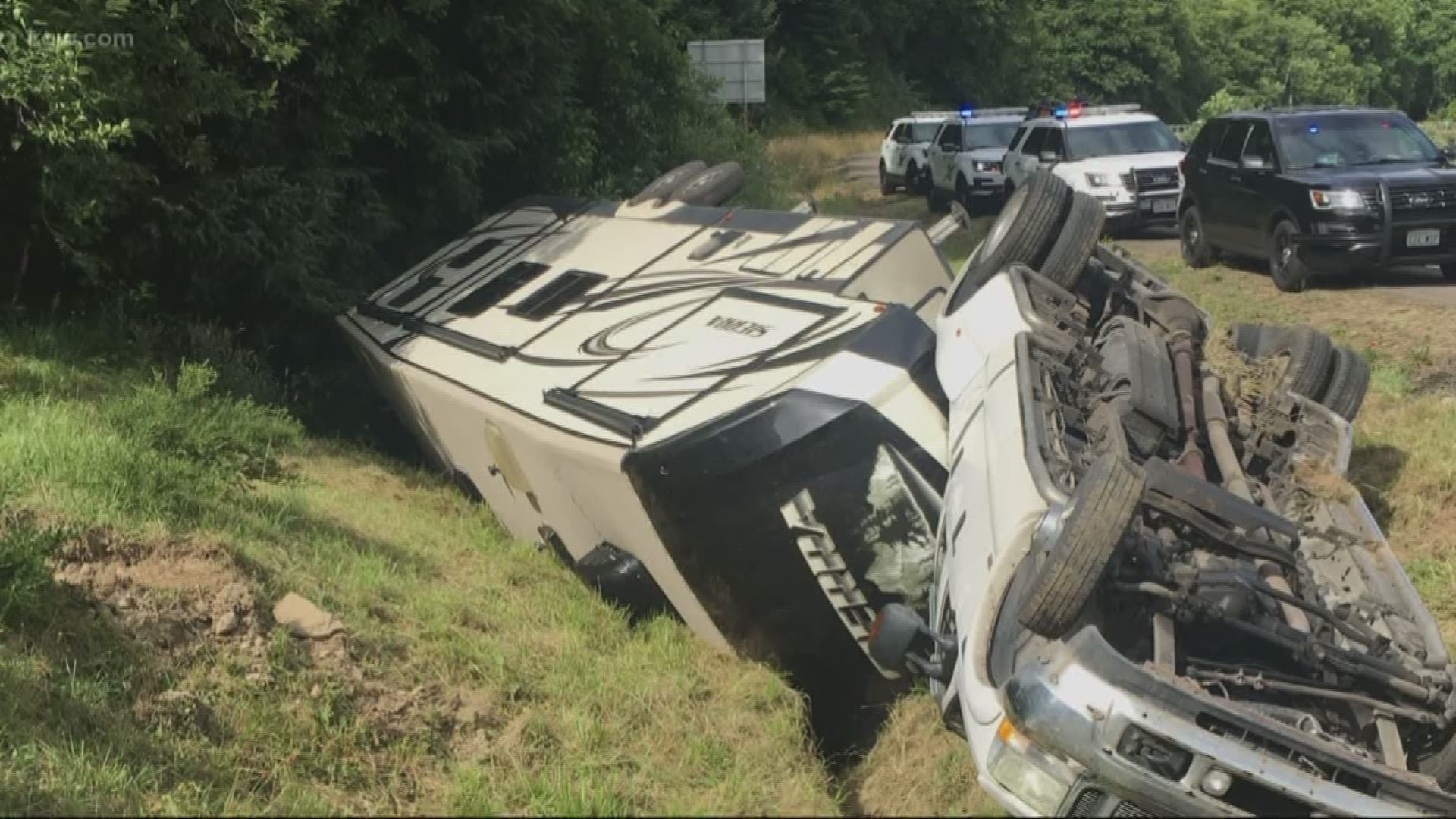 A Washington State Patrol trooper went above and beyond the call of duty to help a German family of six after the truck they were using on a cross-country road trip was totaled.