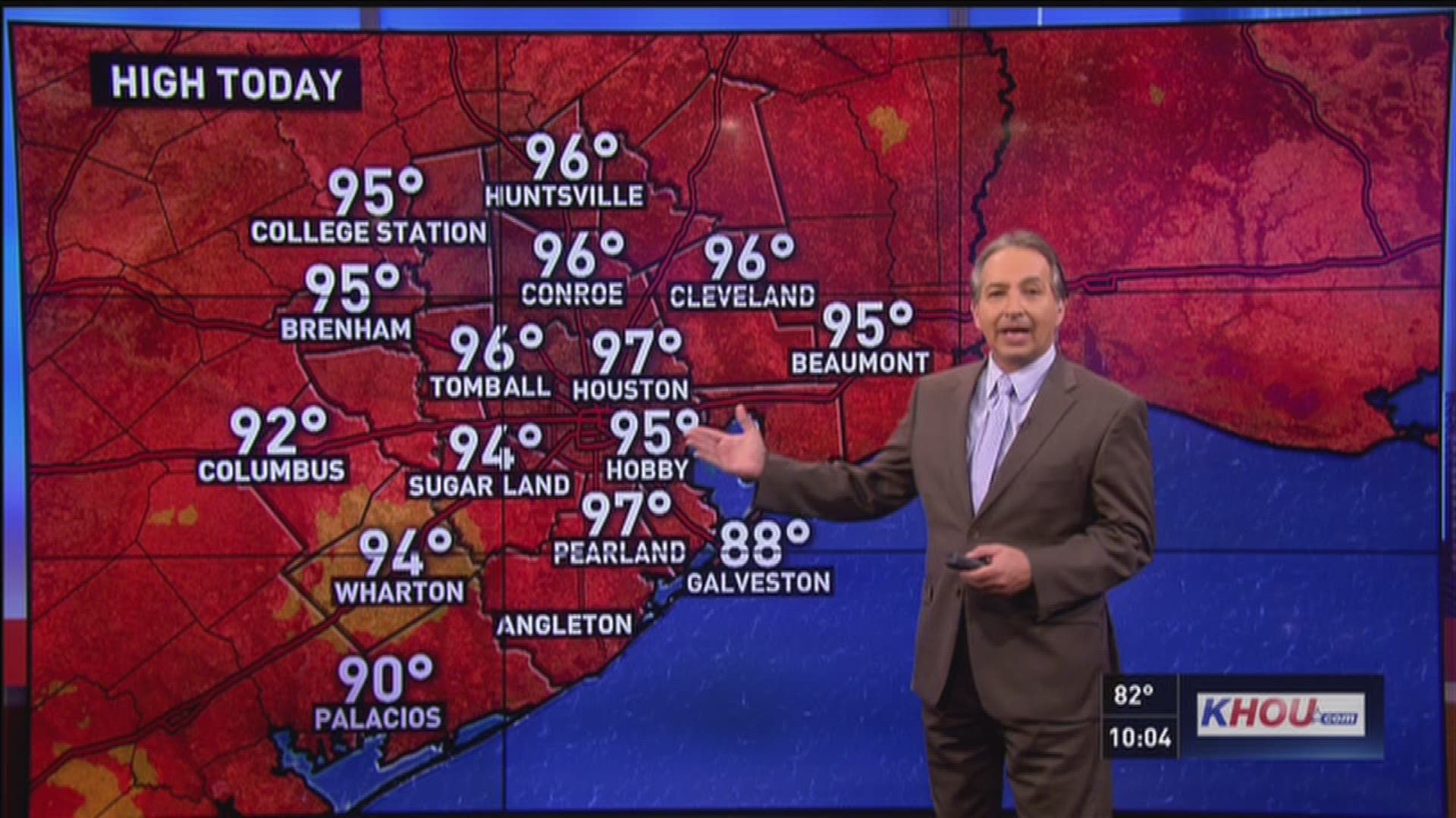 Some areas across Houston felt as hot as 109 degrees June 16 in what was the hottest day of the year so far.