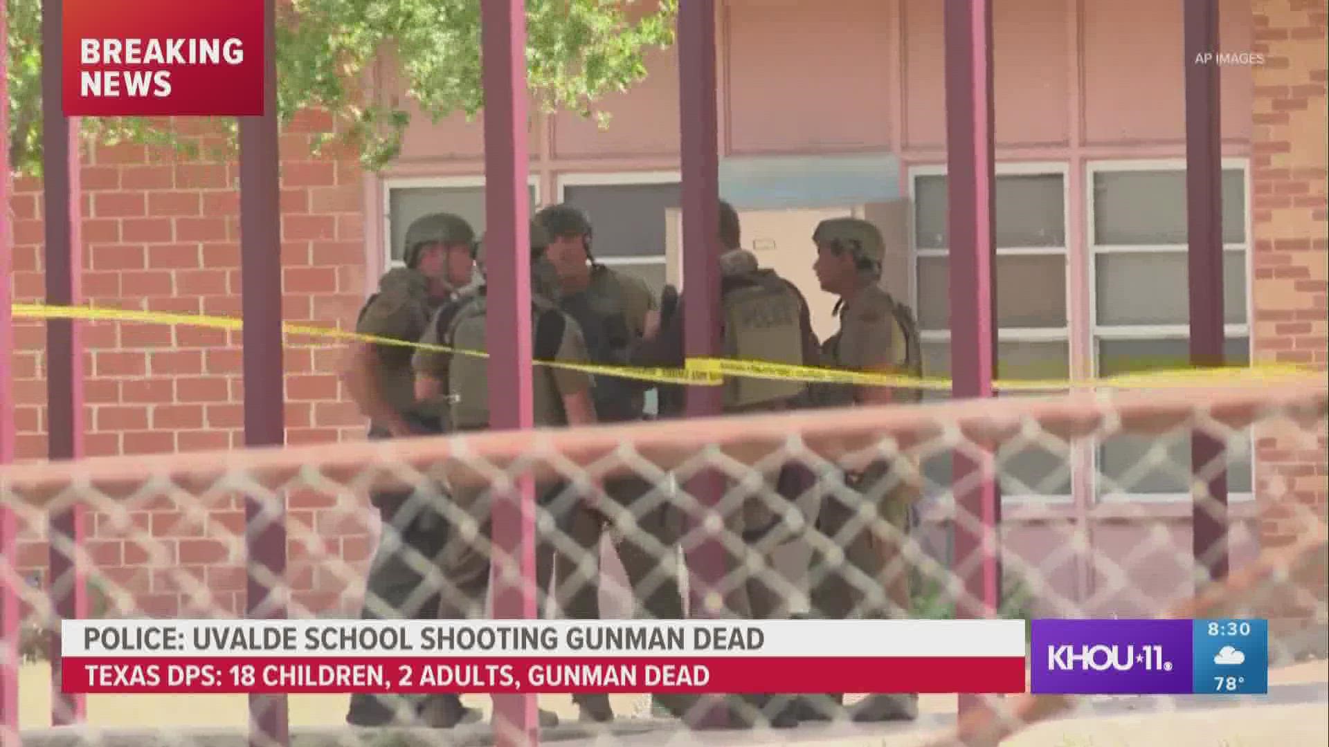 Authorities said 21 people were killed in the shooting at Robb Elementary School. The gunman, identified as Salvador Ramos, 18, was killed by responding officers.