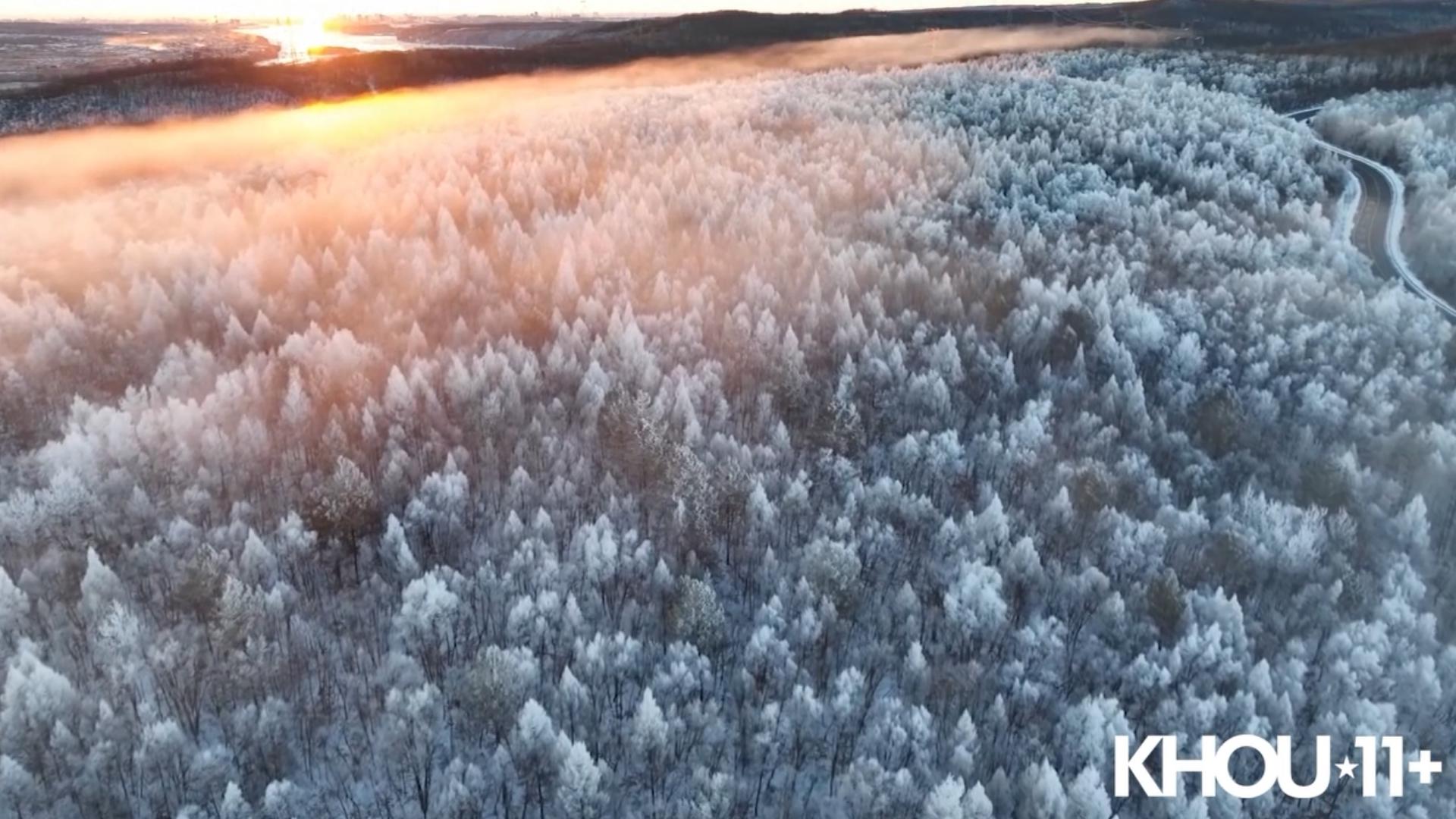 Relax and enjoy winter scenes in the Moment of Zen on KHOU 11+