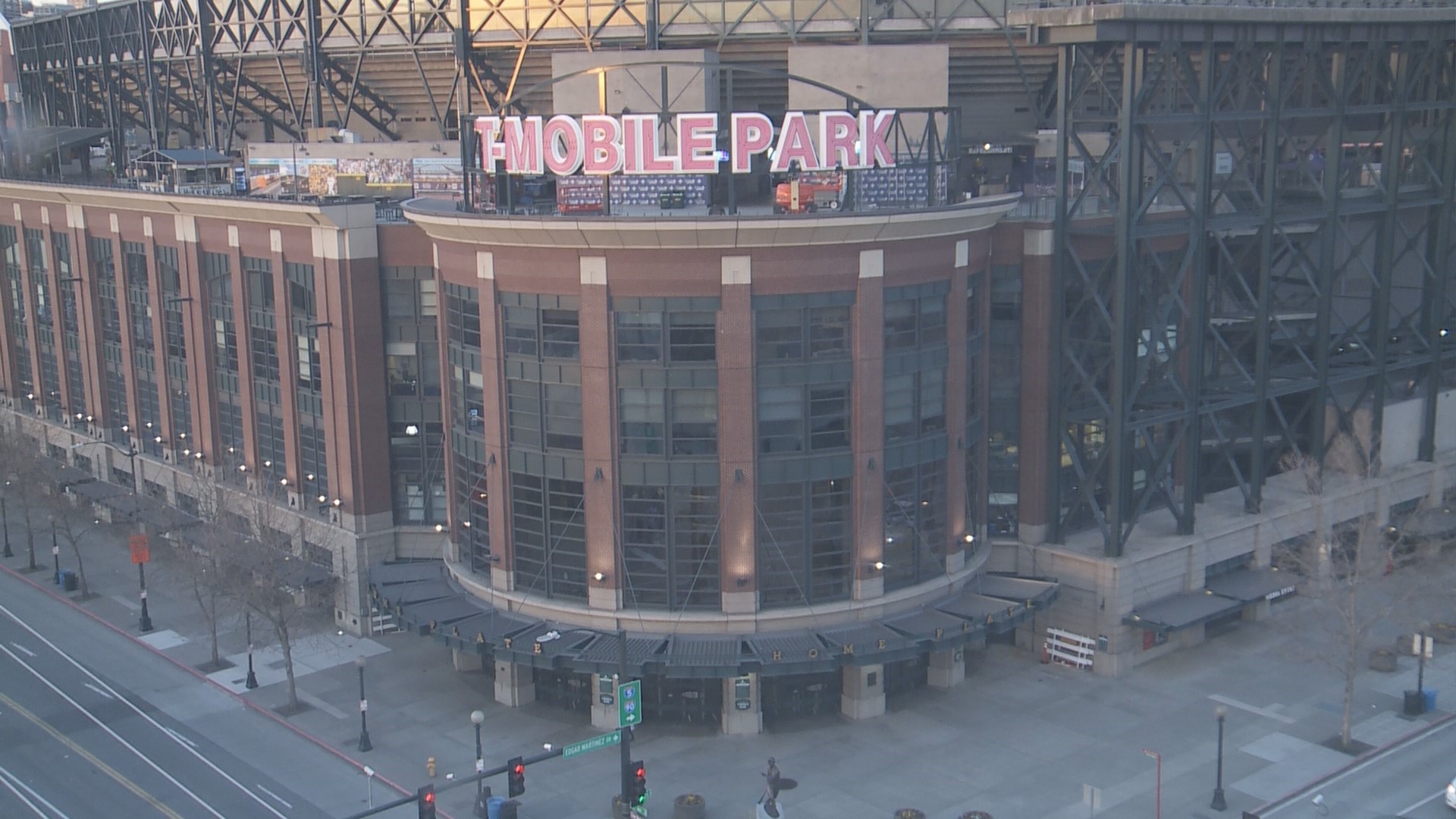 The transformation is complete.  The home of the Seattle Mariners is now T-Mobile Park for all to see.  The new signage went up over the course of one afternoon.
