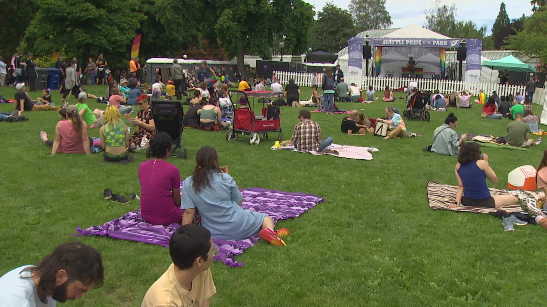 Thousands visited Volunteer Park Saturday for the event.