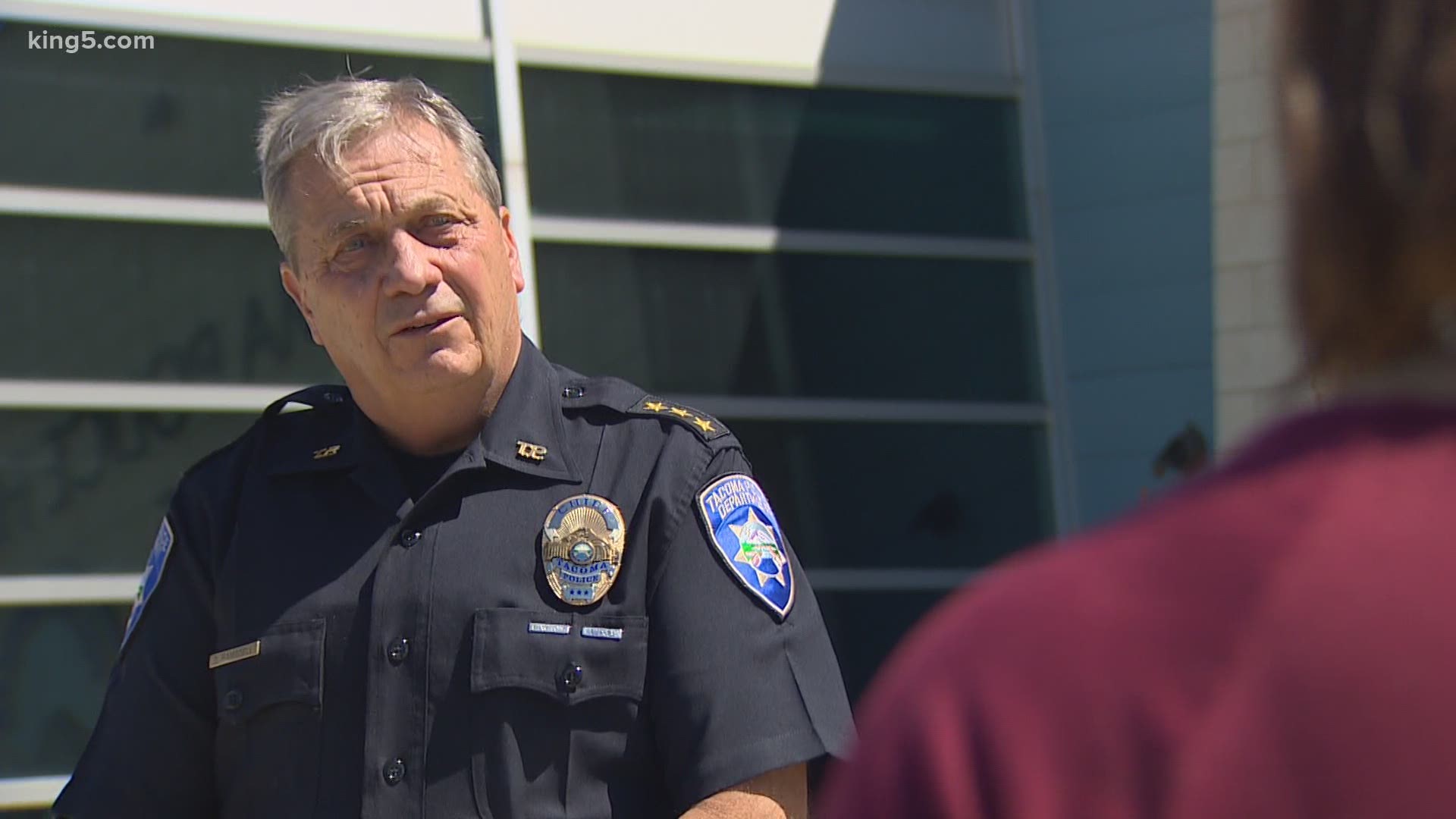 Tacoma Police Chief Don Ramsdell outlined a series of reforms that he said would improve the department but said he would not step down.
