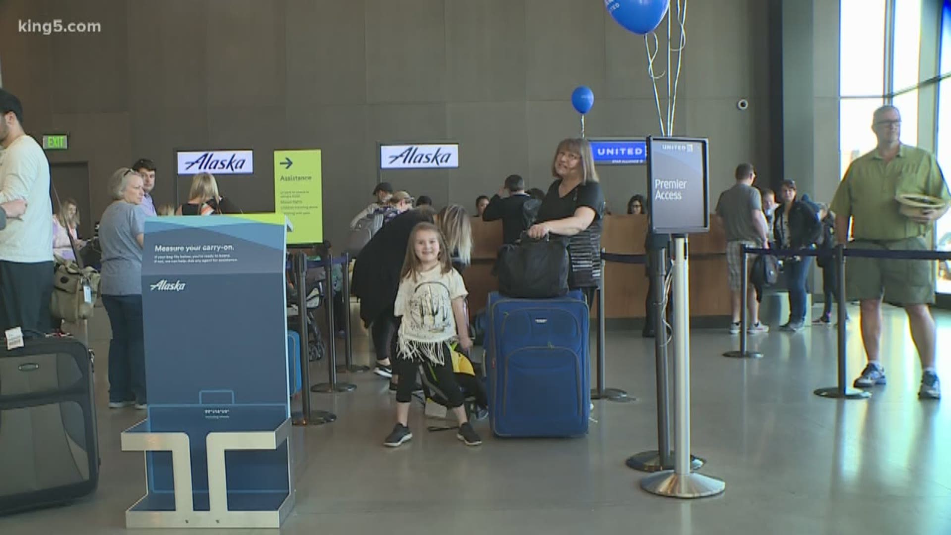 A string quartet welcomed passengers on March 31, the start of United's commercial service out of Paine Field.