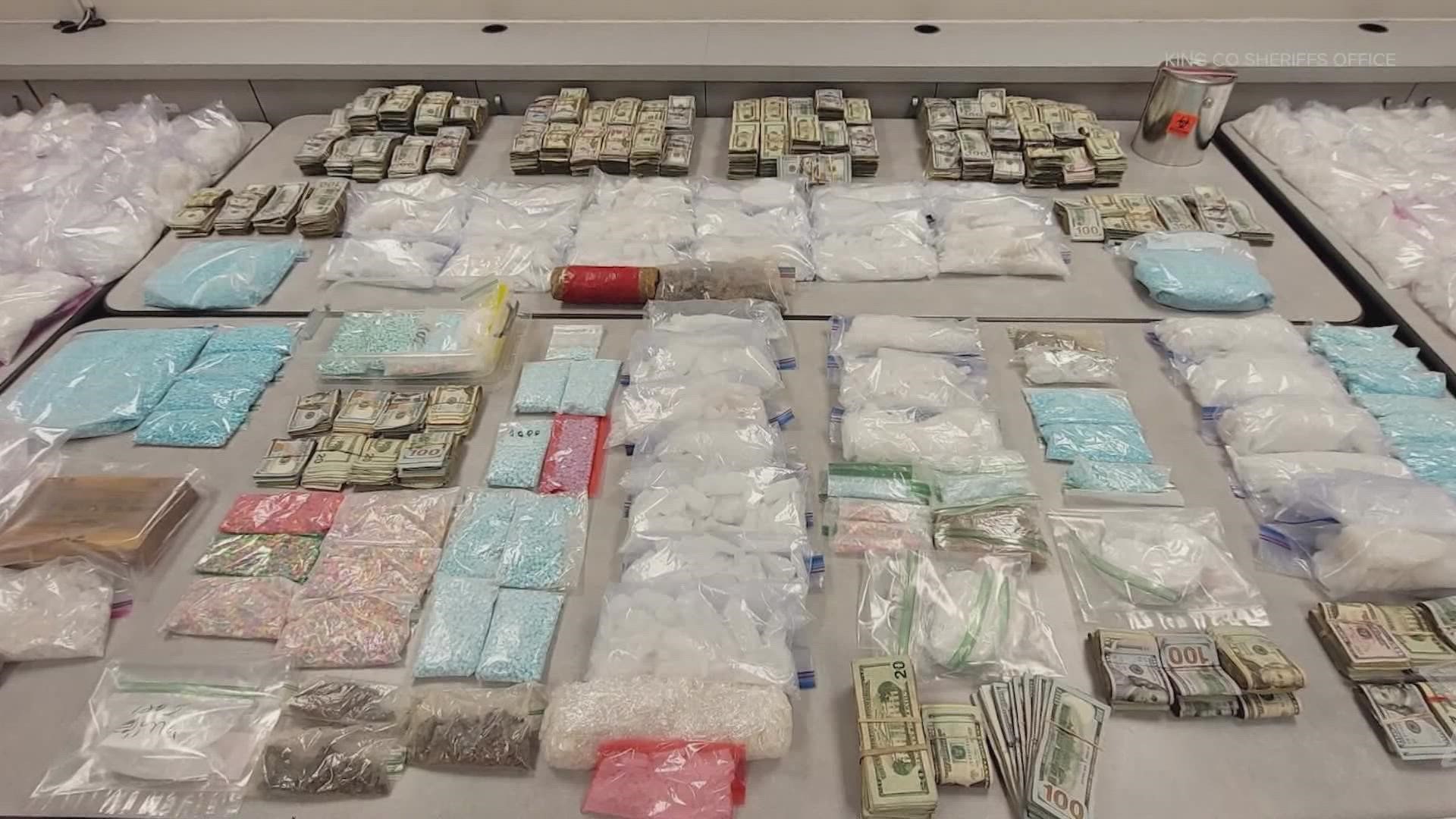 King County drug bust nets 400 pounds of meth, fentanyl pills