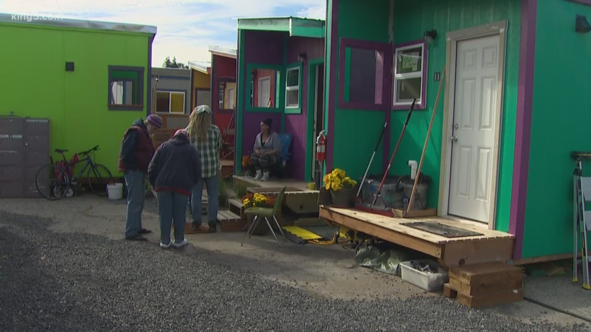 A senior leader with Bellingham's Unity Village, a temporary tiny home community for the homeless, is accused of stealing about $8,000 from the organization.