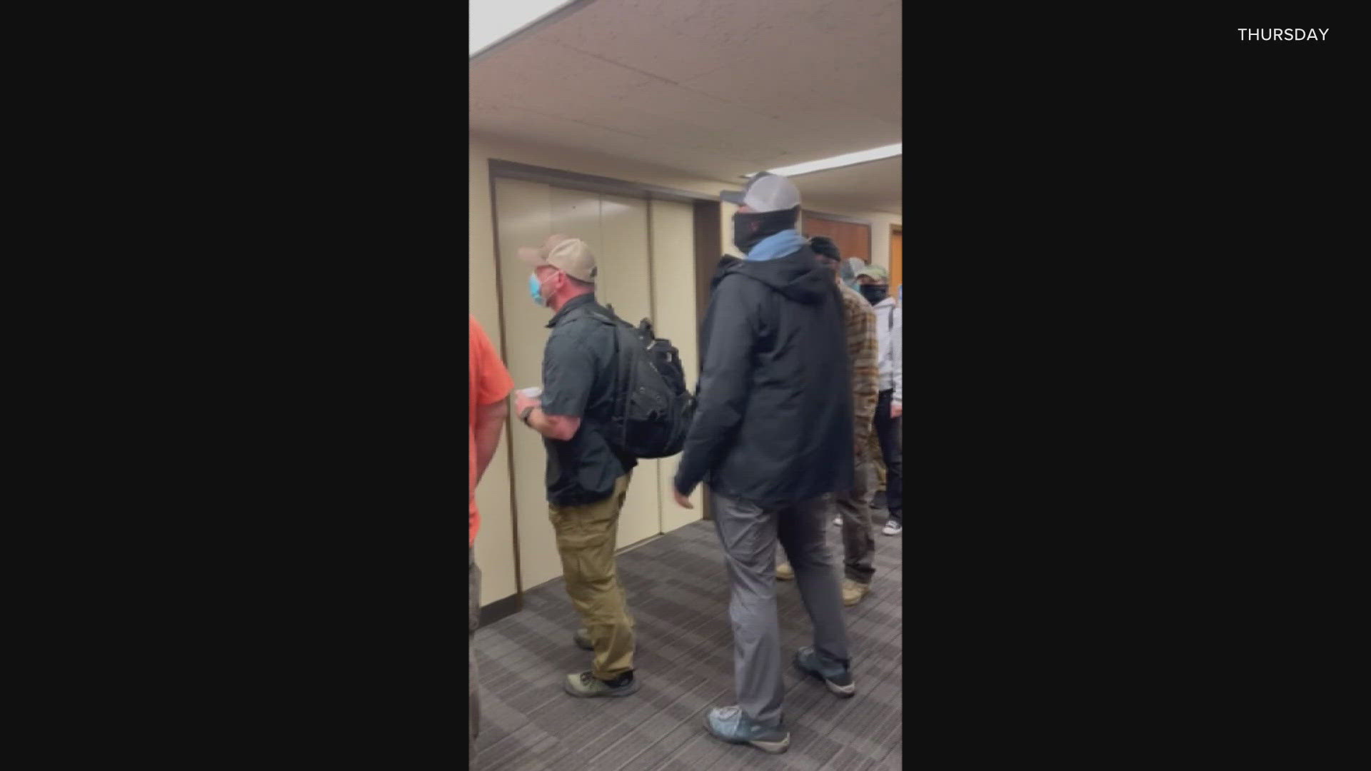 Suspected plain clothes ICE agents were seen outside a Seattle immigration courtroom 