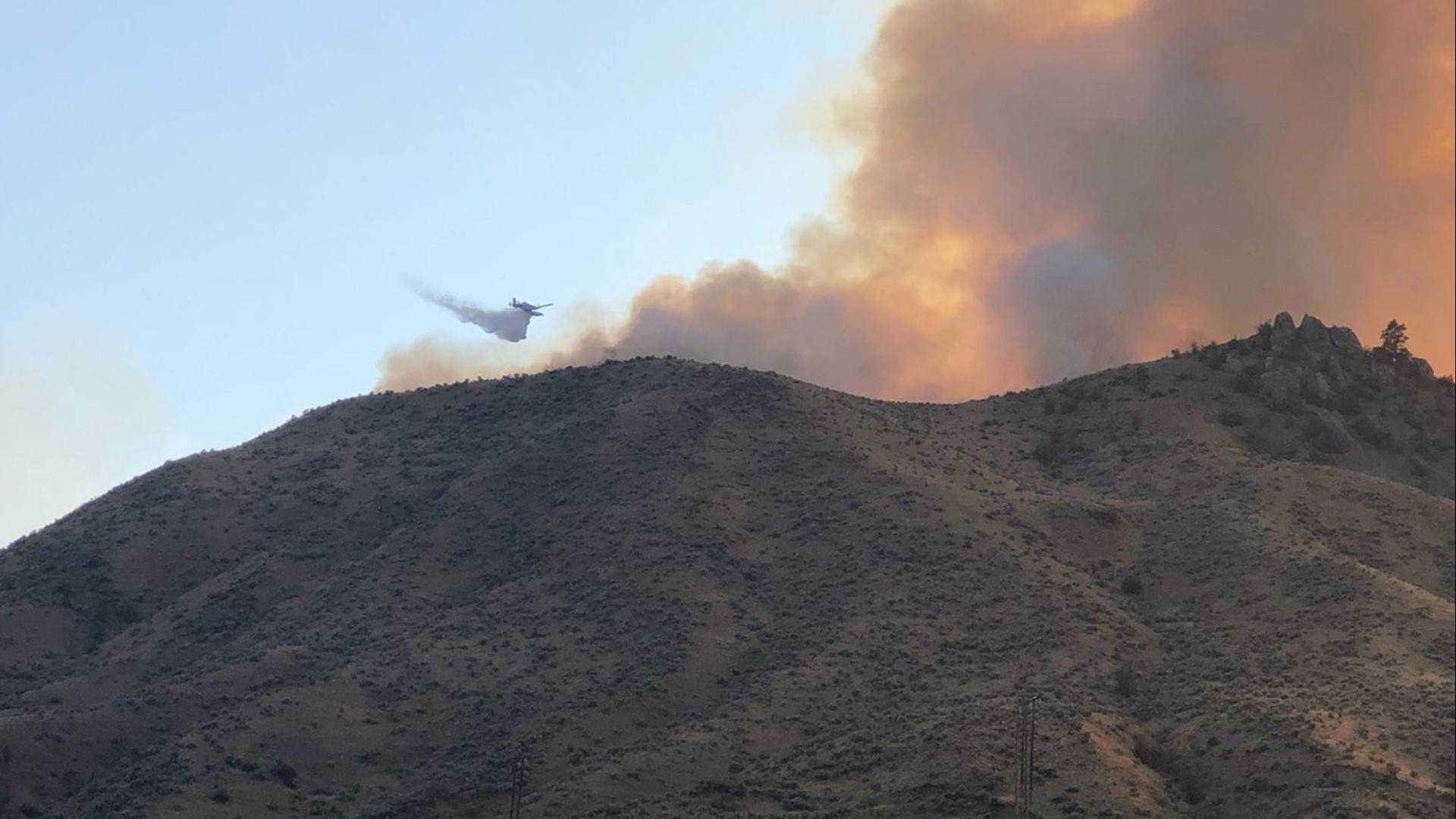 The fire grew to more than 100 acres in just a few hours