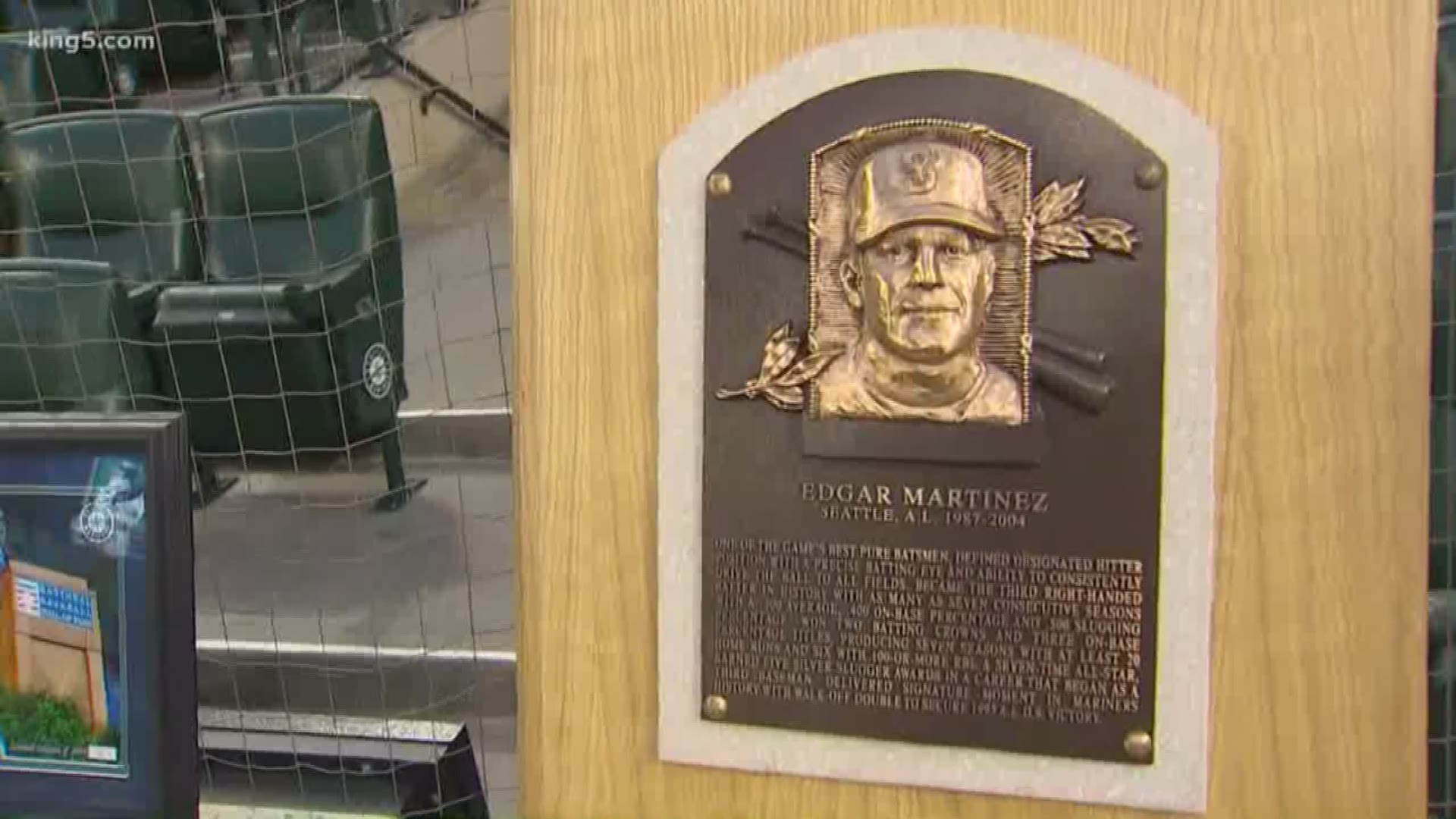 2019 Seattle Mariners Edgar Martinez Hall of Fame Replica Plaque MLB  Collectable