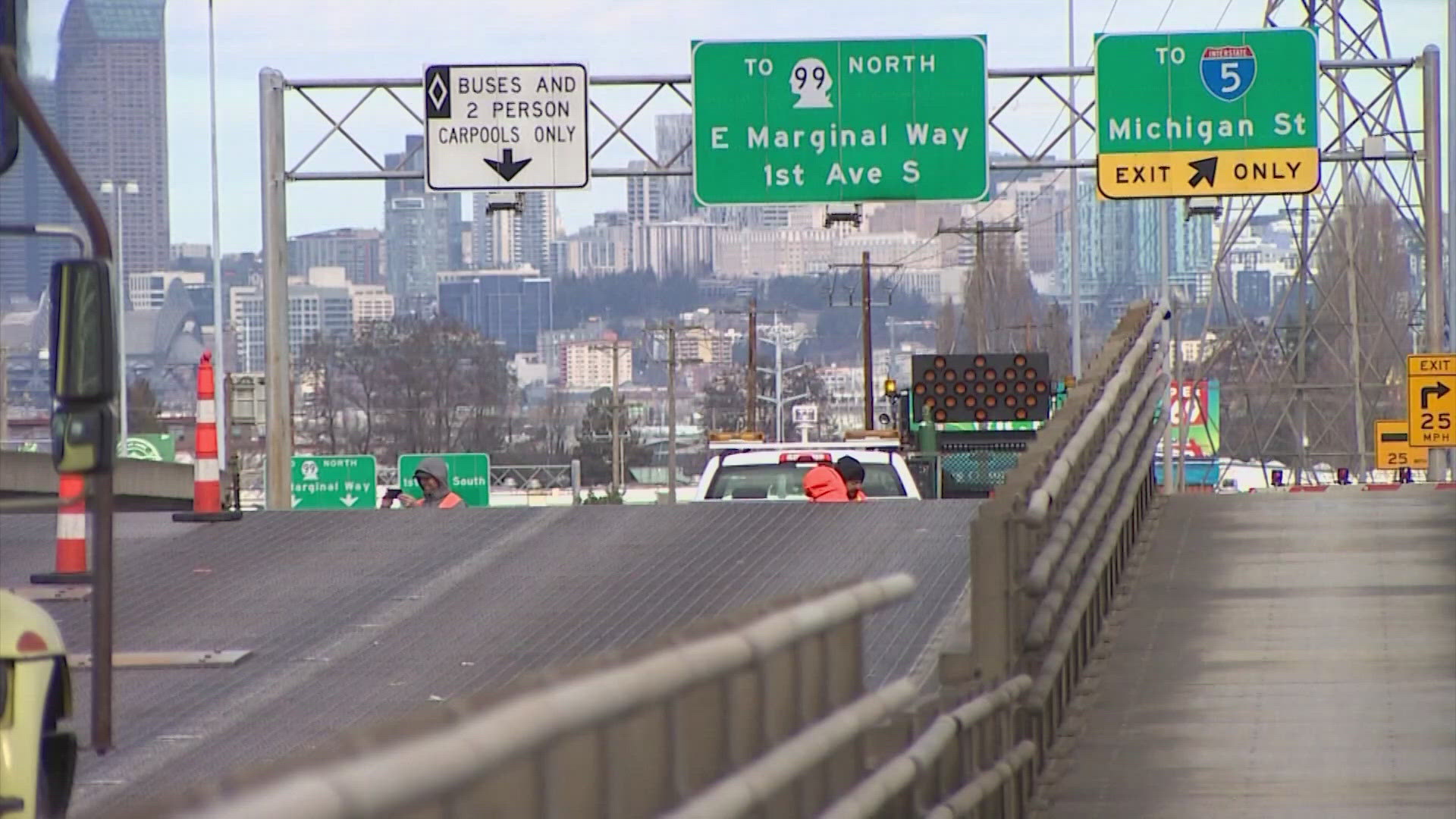 WSDOT extends First Avenue South bridge construction closure | king5.com