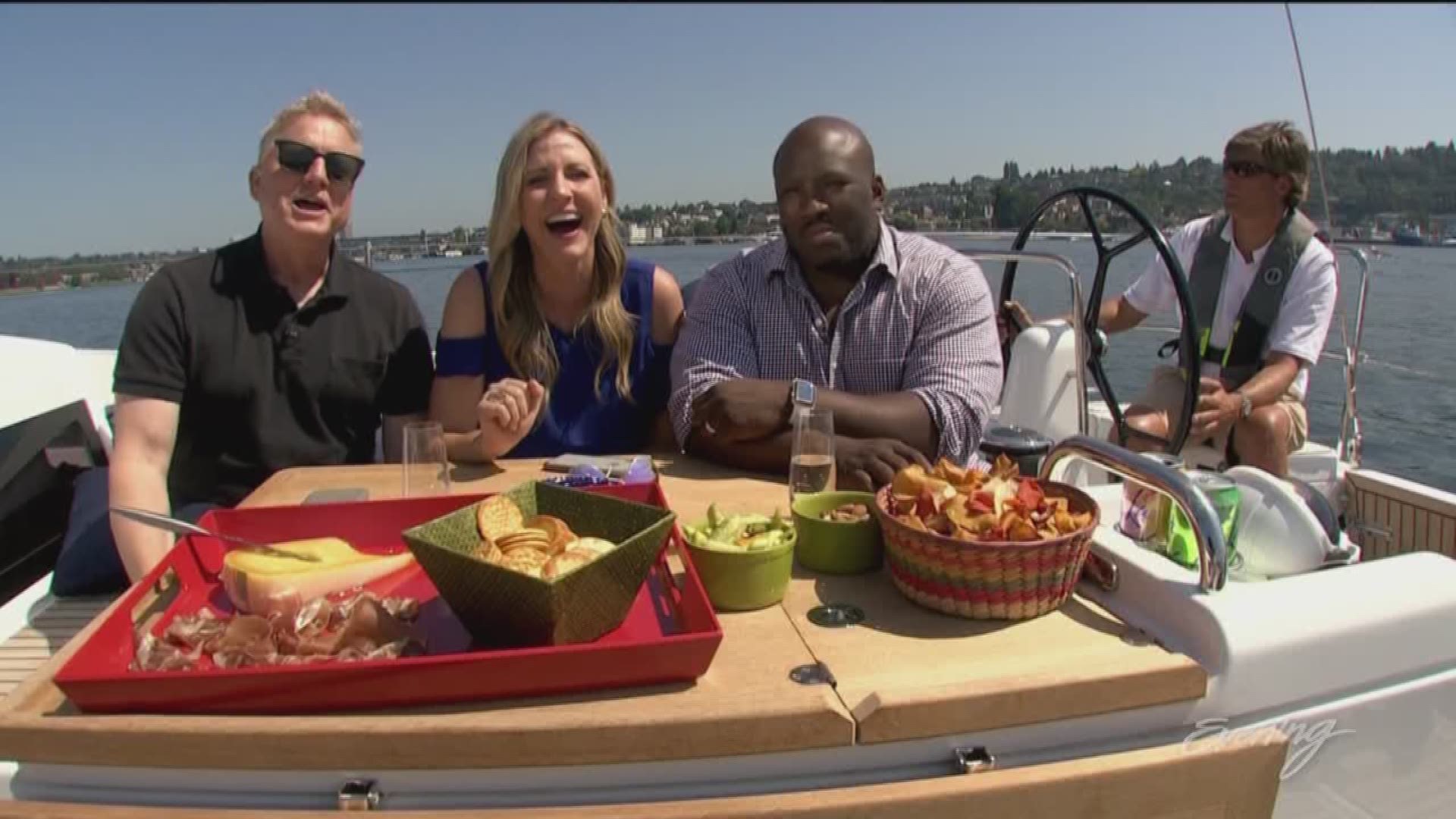 Kim Holcomb and Jim Dever host with special guest Terry Hollimon from the new Evening Boat in Seattle! FEATURING: New food at CenturyLink, Seafair Weekend, Roche Harbor Experience, Downtown Sailing Series, Auction of Washington Wines, and American Ninja Warrior's Akbar Gbaja-Biamila.
