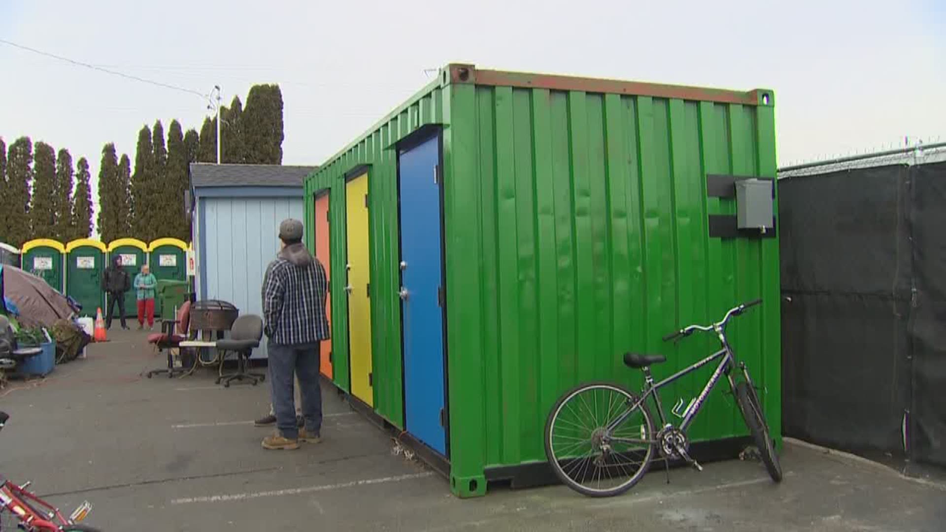 Olympia mayor wants to buy more storage units to be converted into homeless units, but she doesn't have the funds.