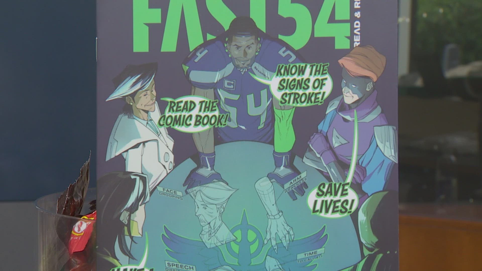 Bobby Wagner's new comic book "Fast 54" is in partnership with Virginia Mason Franciscan Health. Wagner's mother died of a stroke in 2009.